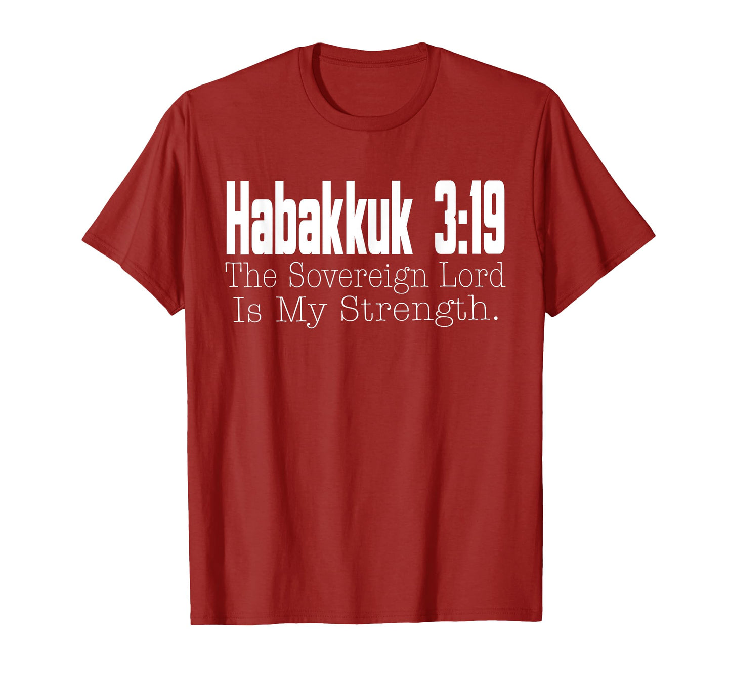 Habakkuk 3:19 Bible Verse Religious Christian Faith T-Shirt