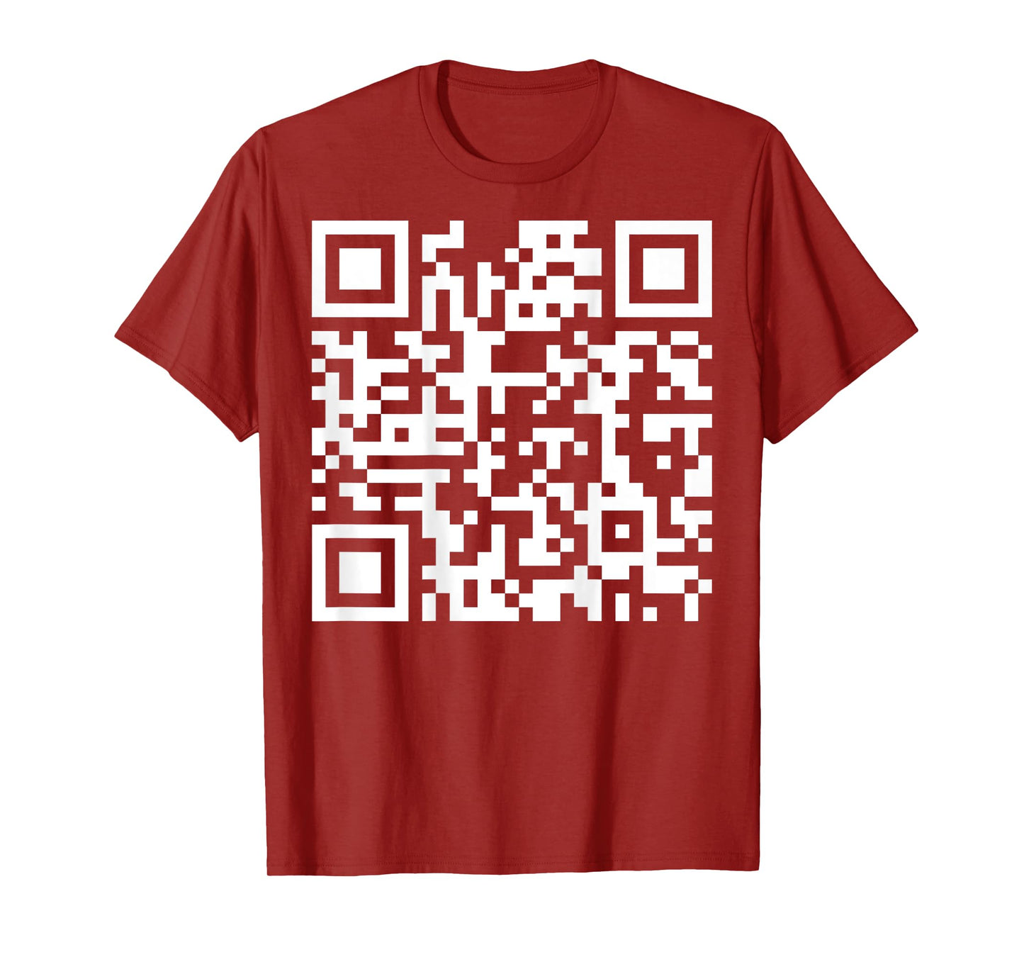 (On Back) Funny QR Fck You Code Middle Finger Saying Quote T-Shirt