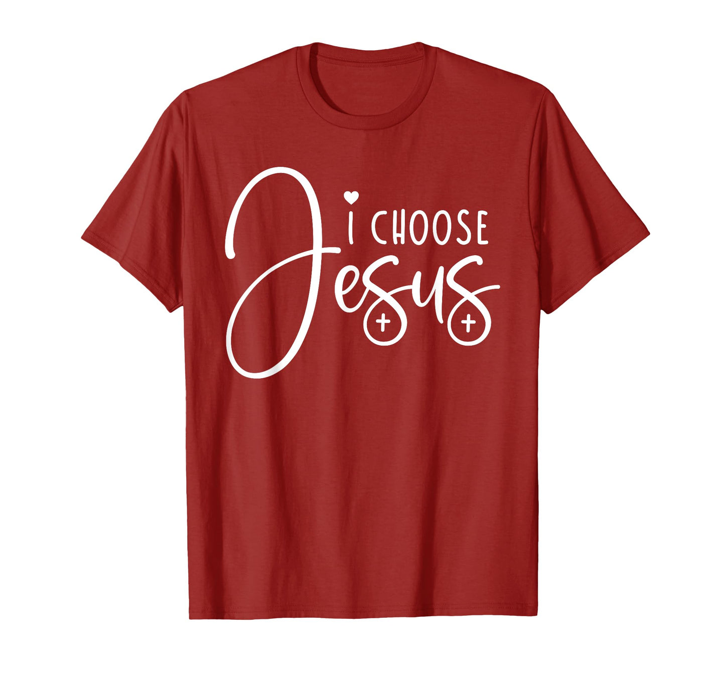 I Choose Jesus Tee Christian Saying Apparel Bible Faith T-Shirt