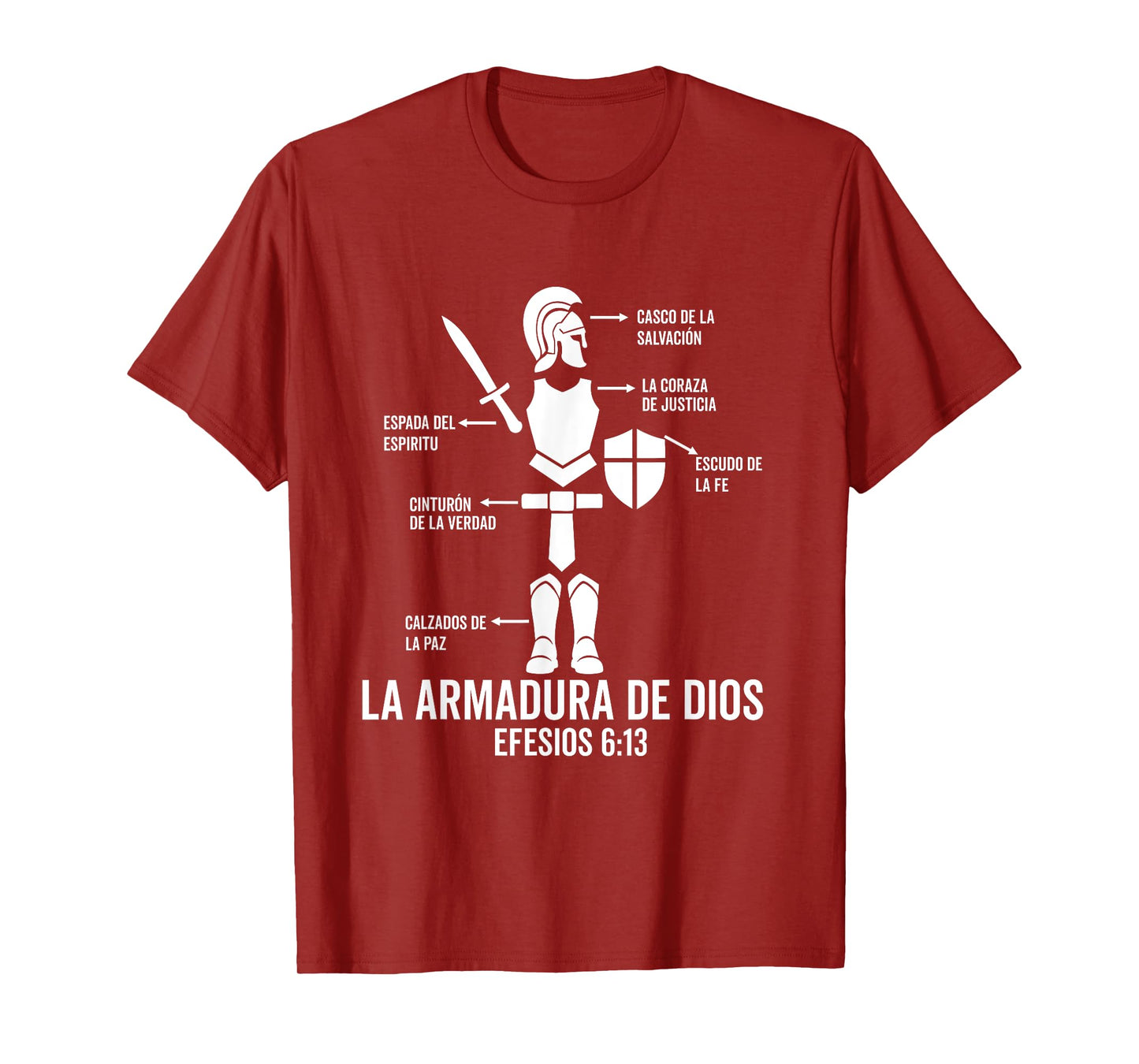 Camiseta cristiana en espanol Versiculo Spanish Christians T-Shirt