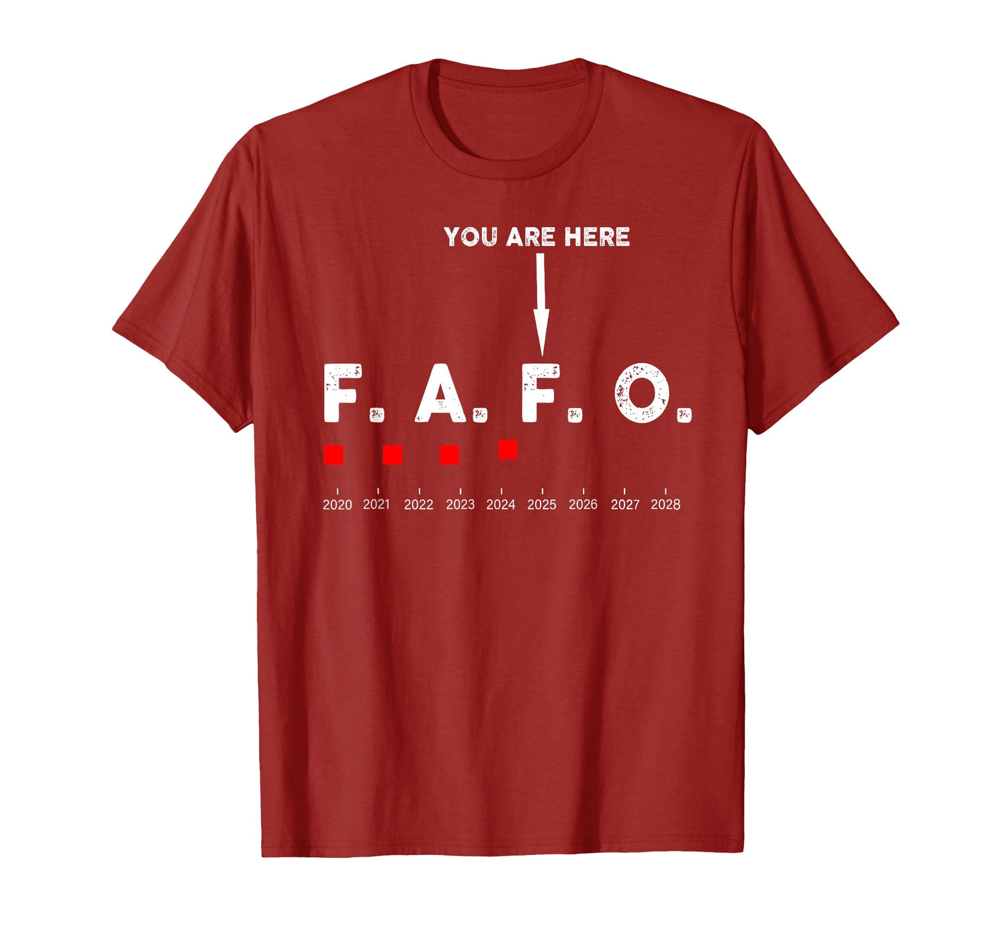 You Are Here Graph 2025 Funny Around and Find Out FAFO Quote T-Shirt