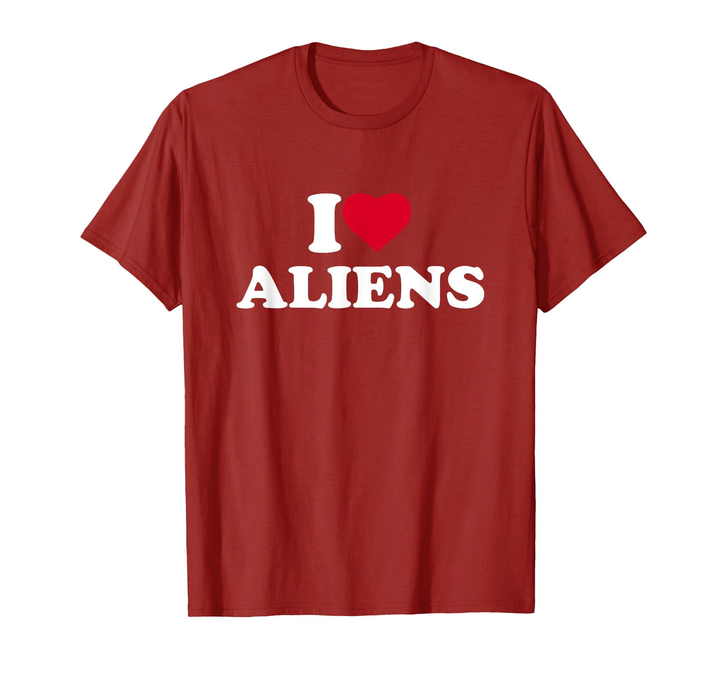 I Love Aliens I Heart Aliens Lover UFO Extra Terrestrial T-Shirt