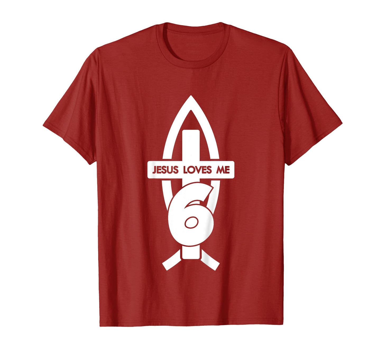 Jesus Loves ME 6 Religious 6 Years Jesus 6TH Birthday T-Shirt