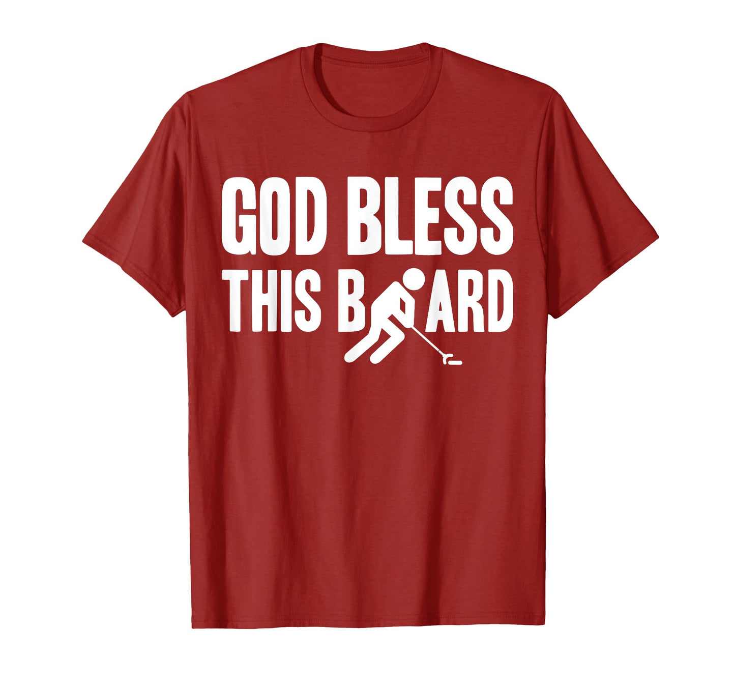 God Bless This Board Shuffleboard Player T-Shirt