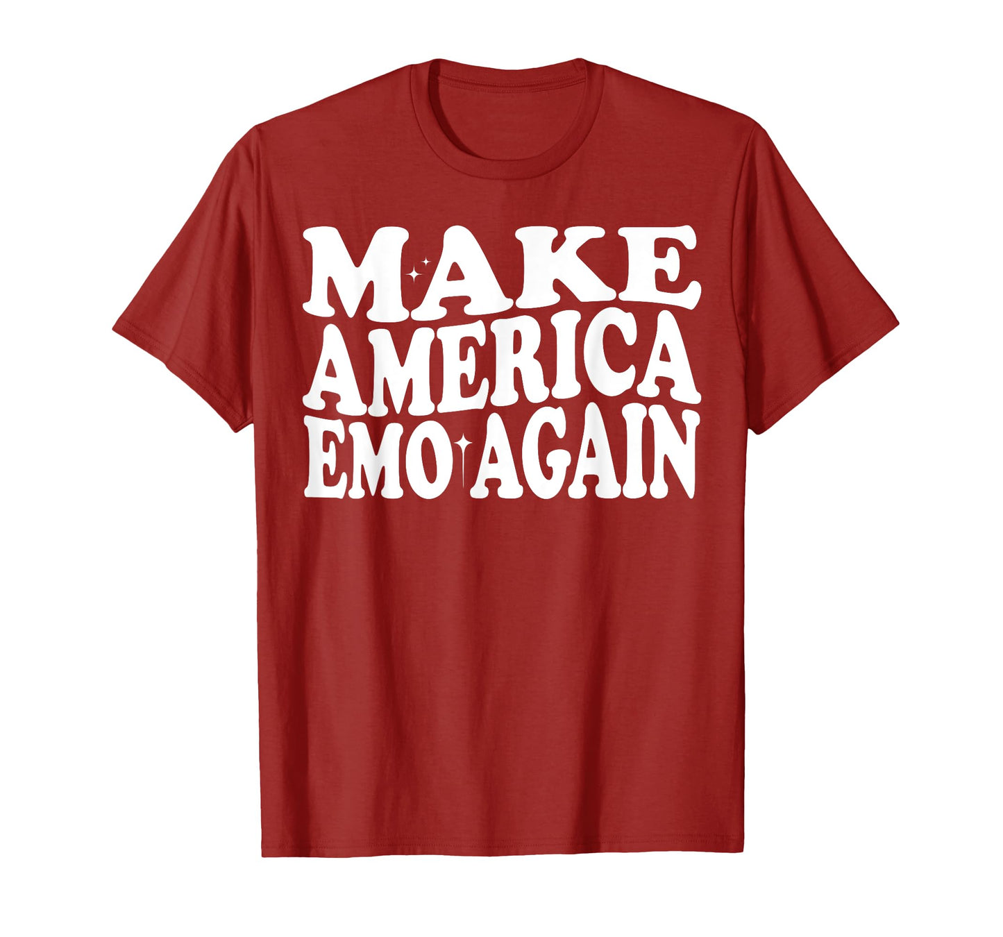 MAKE AMERICA EMO AGAIN Funny Goth US Saying T-Shirt