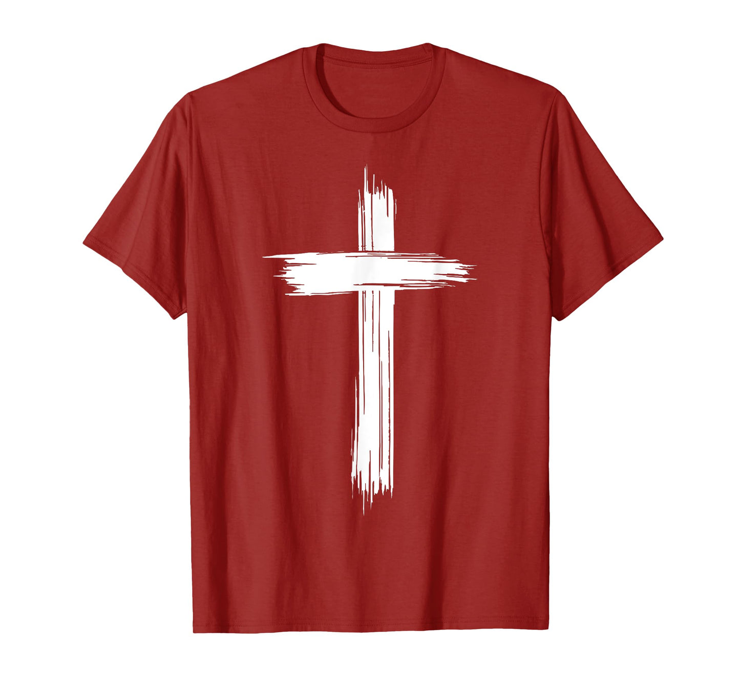 Brush Stroke Cross - Christian Faith Cross T-Shirt