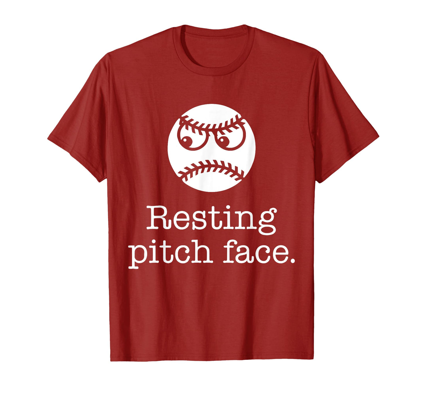 Resting Pitch Face Funny Baseball T-Shirt