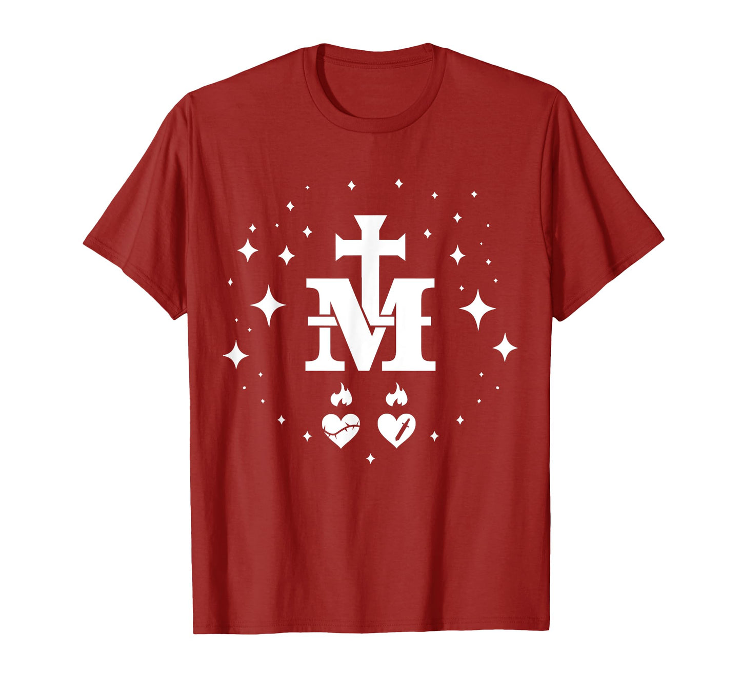 Miraculous Medal - Catholic Virgin Mary Holy Heart T-Shirt