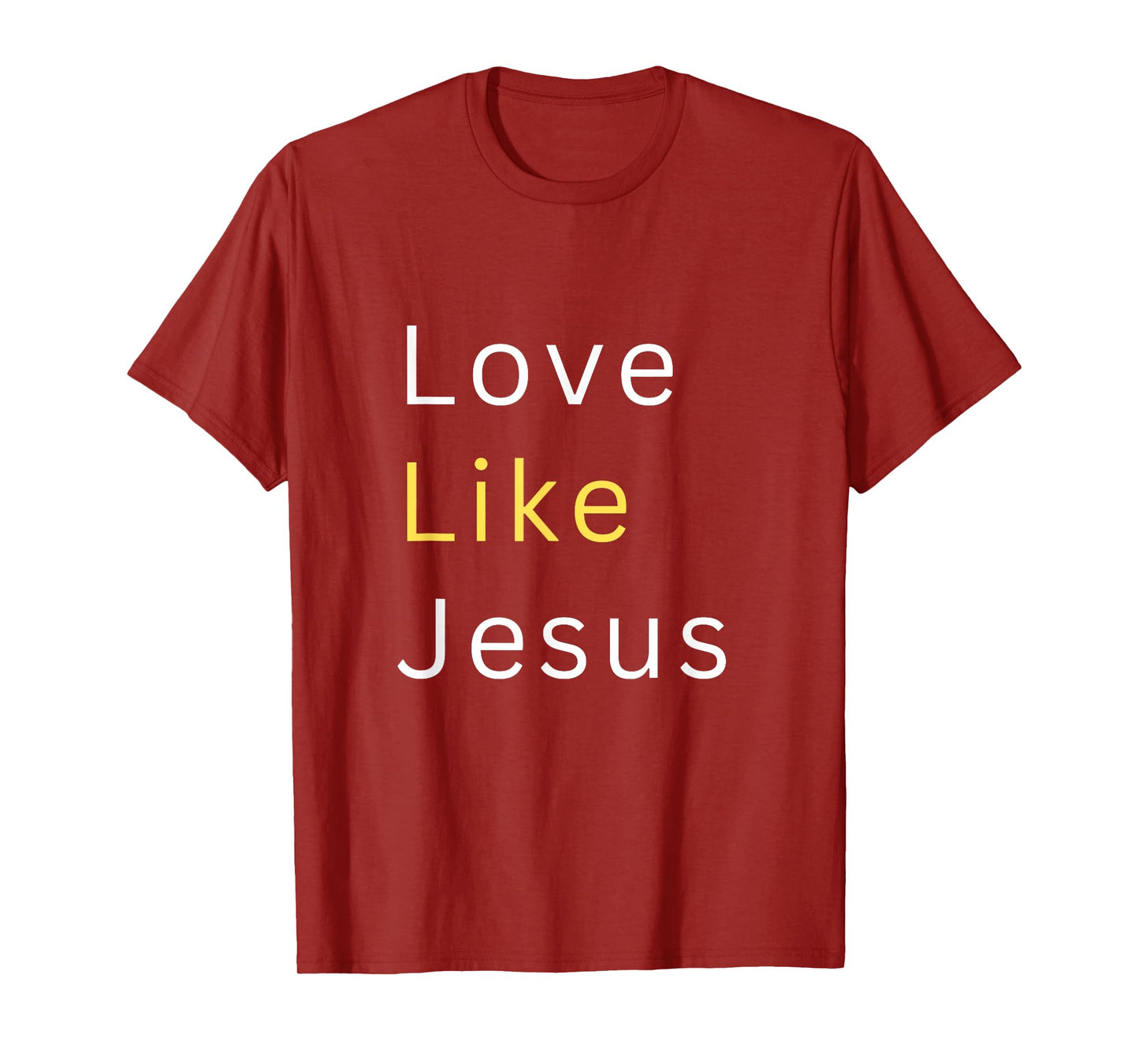 Love Like Jesus, Minimal Christian Faith T-Shirt