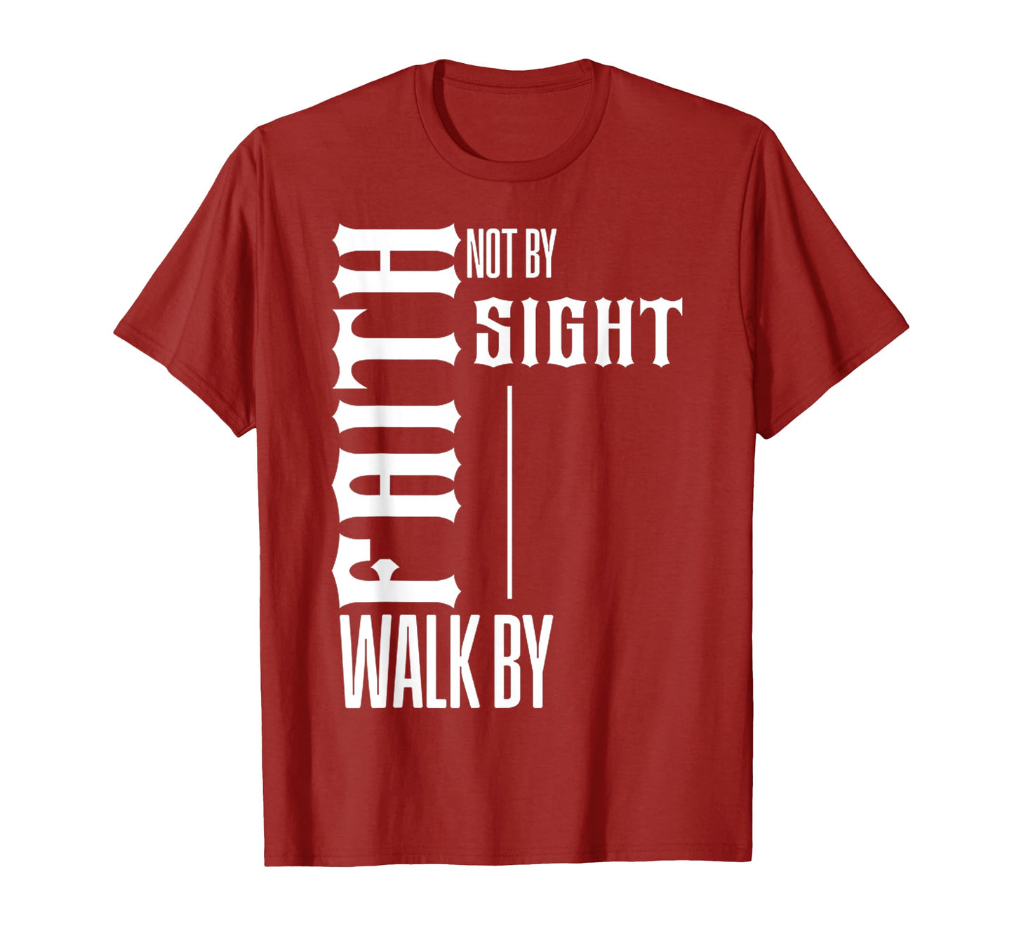 Funny Walk by Faith Not by Sight White Design T-Shirt