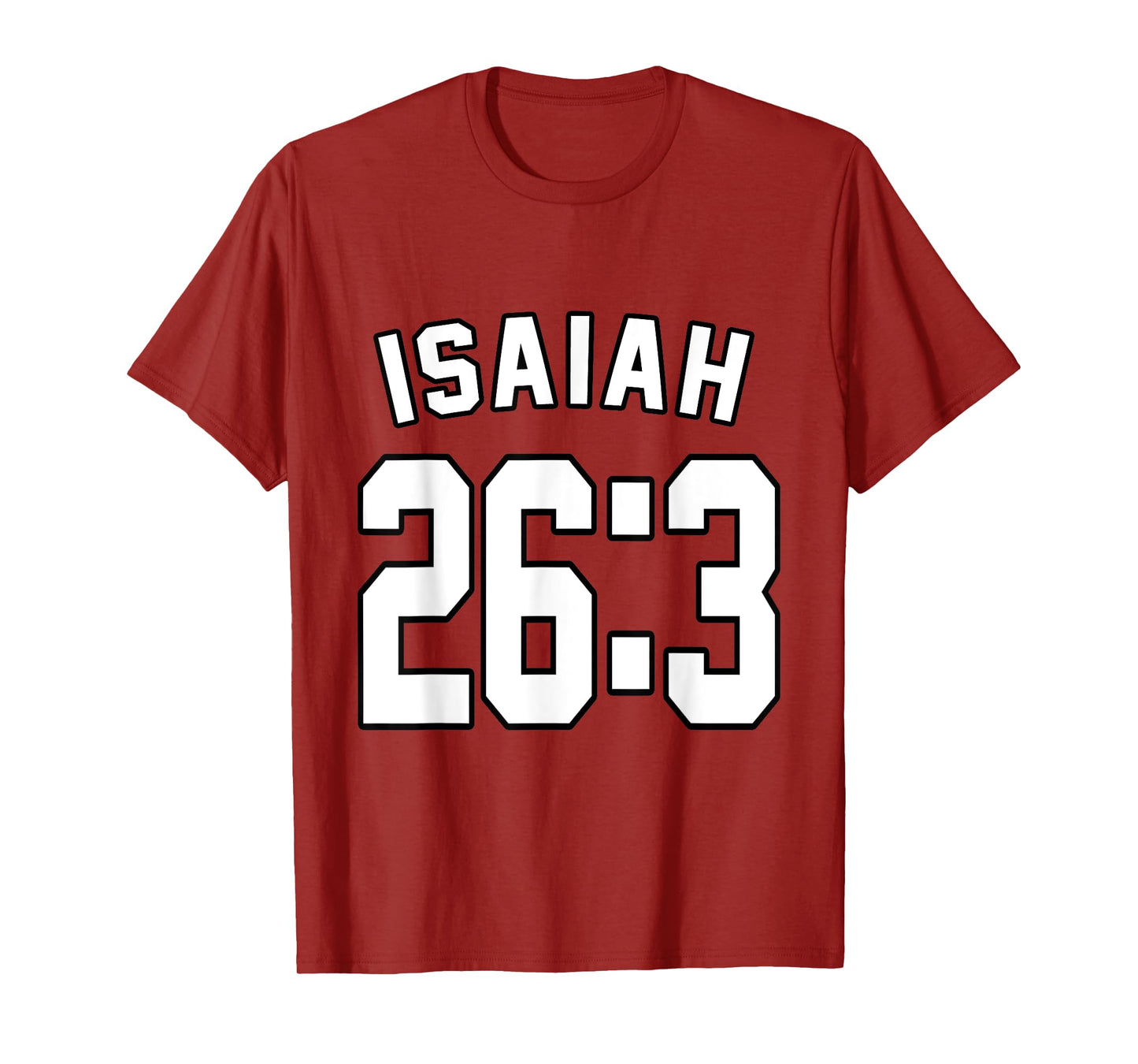 Isaiah 26:3 Sports Jersey Christian Faith Motivation Apparel T-Shirt