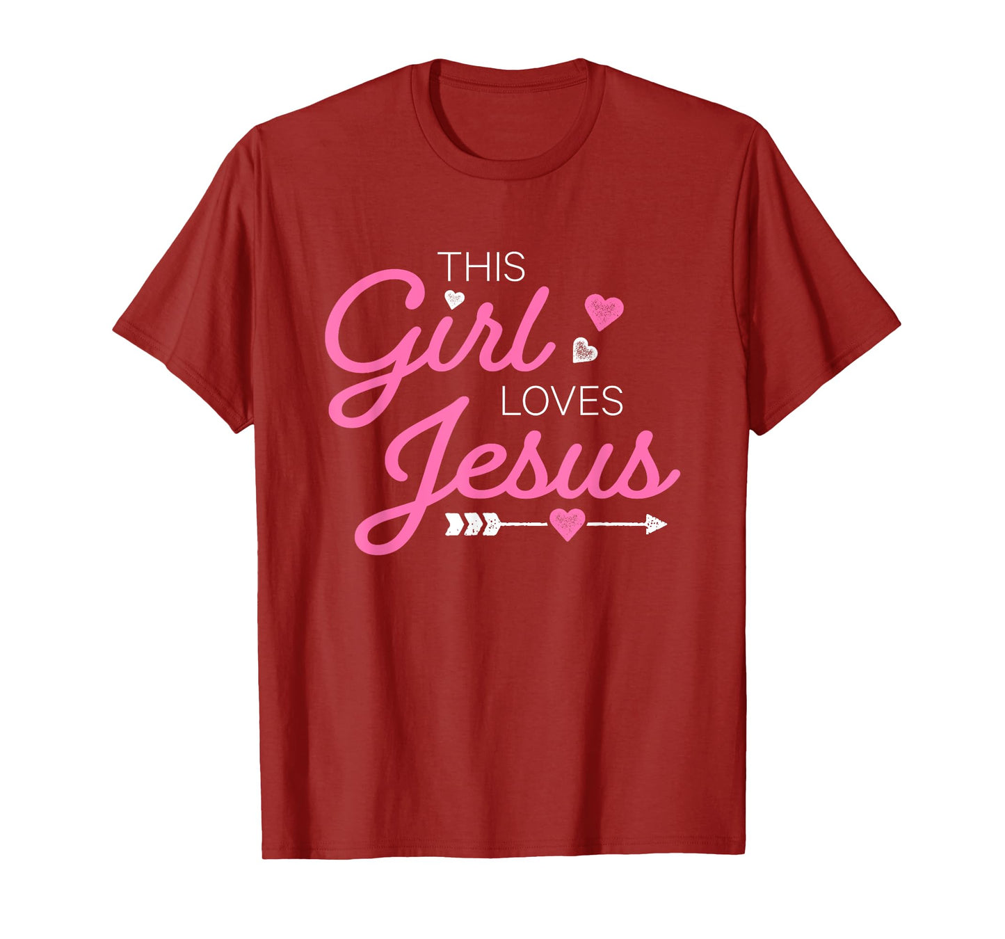 This Girl Loves Jesus For Christian Women Girls Kids Youth T-Shirt