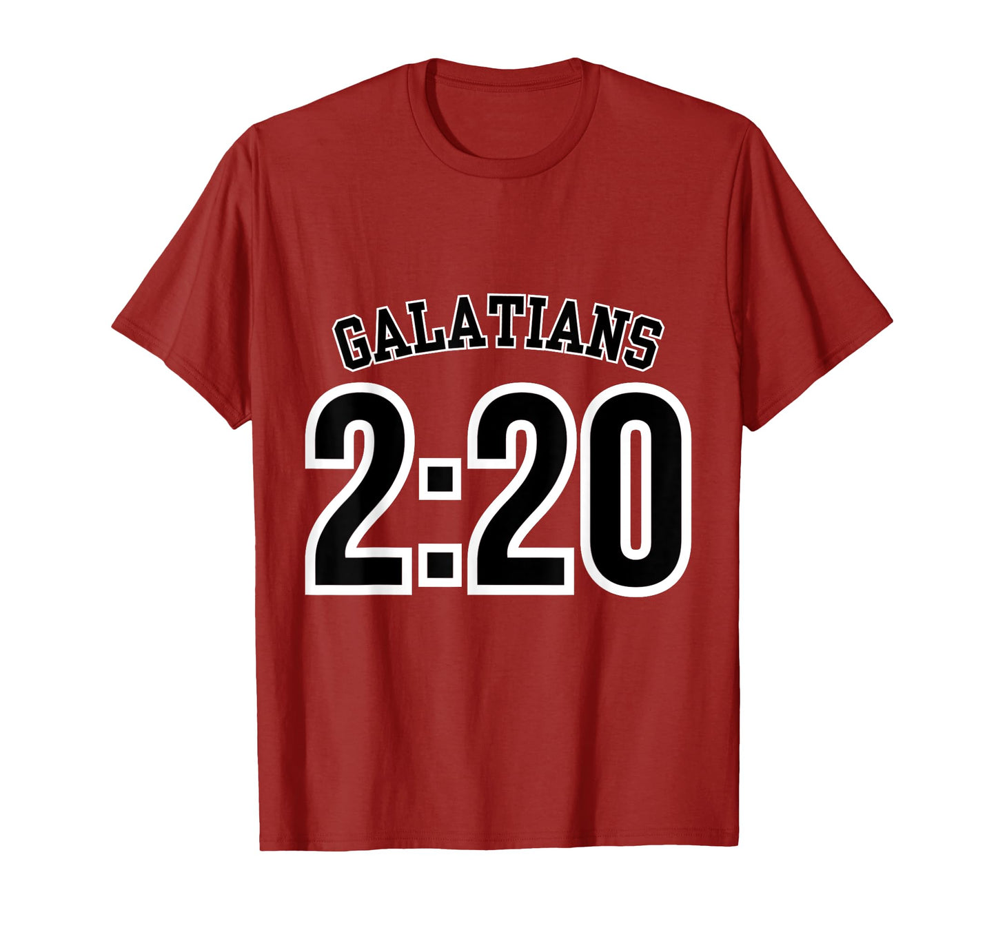 Galatians 2:20 Sports Jersey Christian Scripture Design T-Shirt