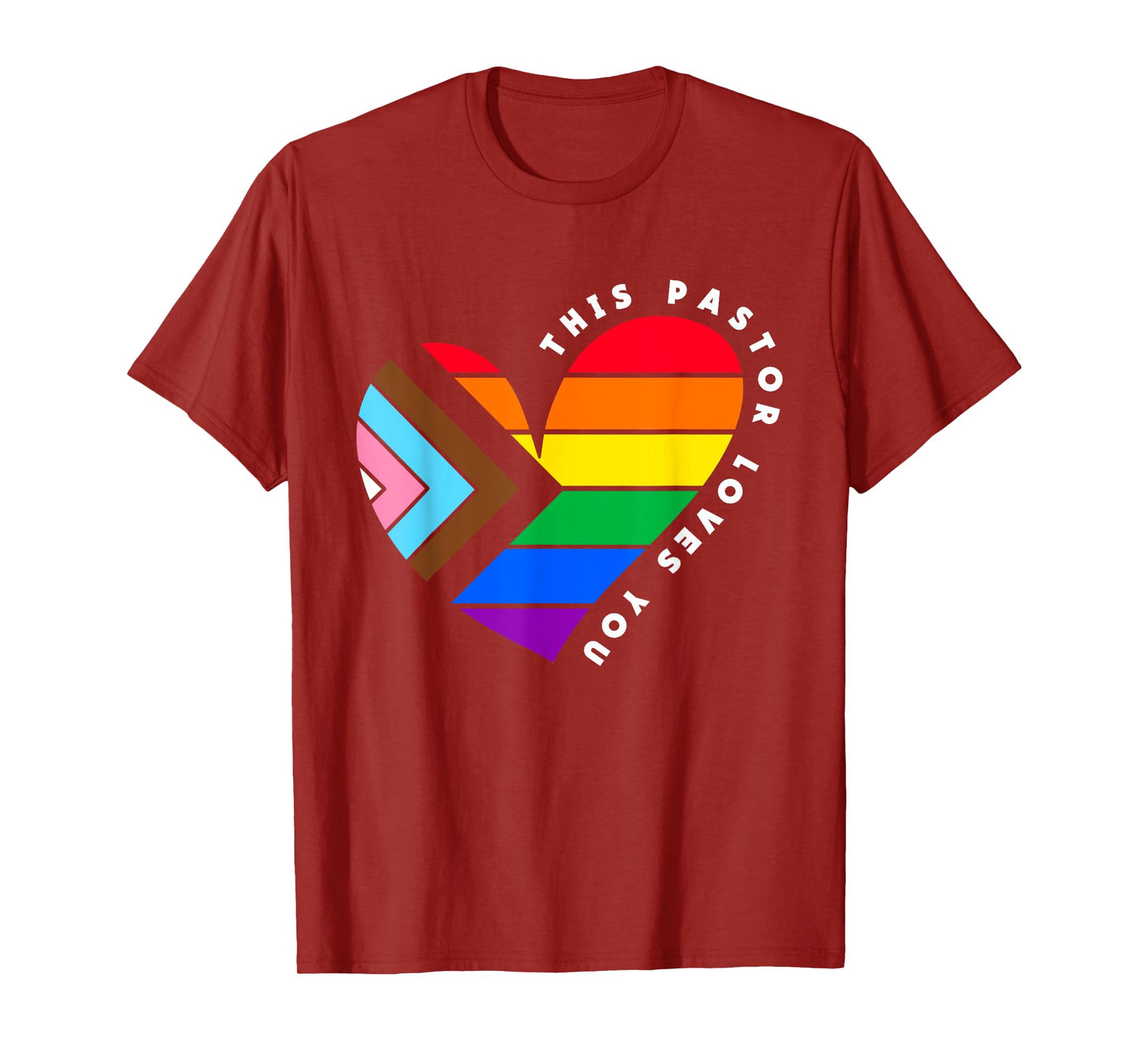 Christian Ally Inclusive Pride Clergy This Pastor Loves You T-Shirt