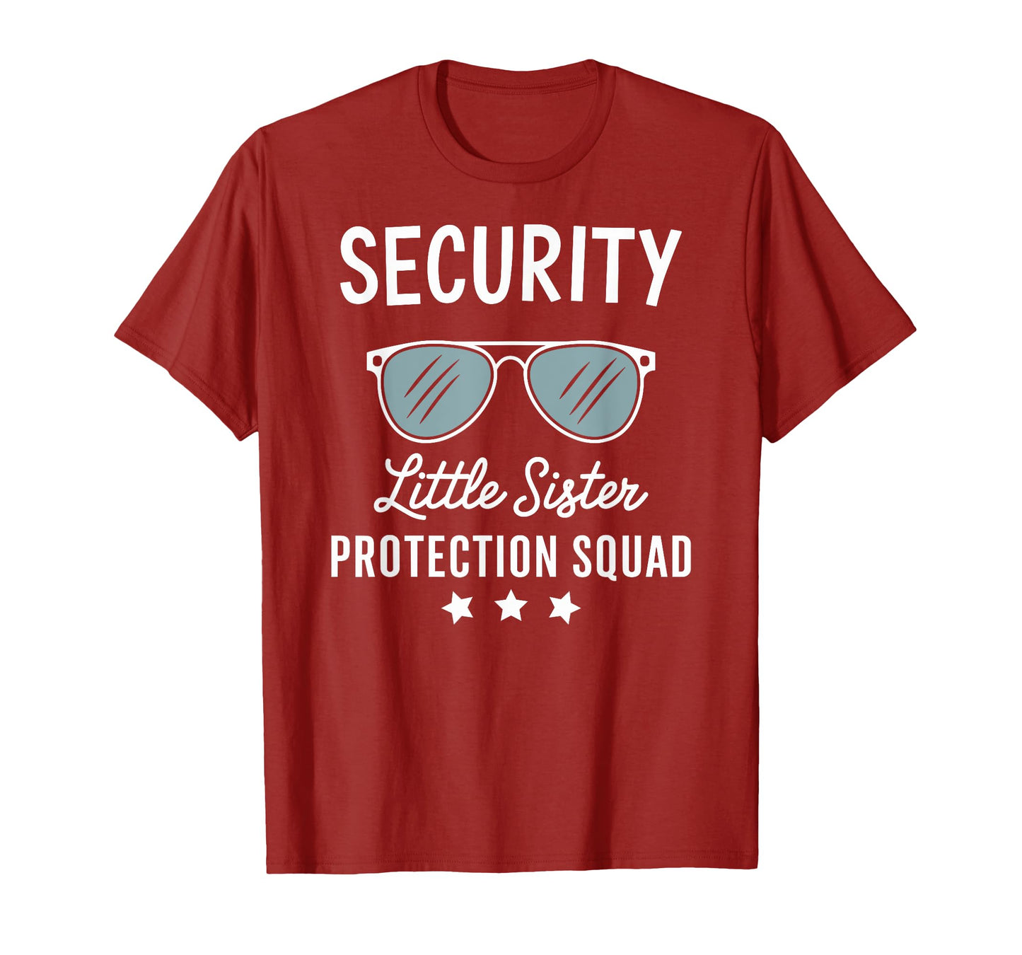 Security Little Sister Protection Squad Funny Boys Brother T-Shirt