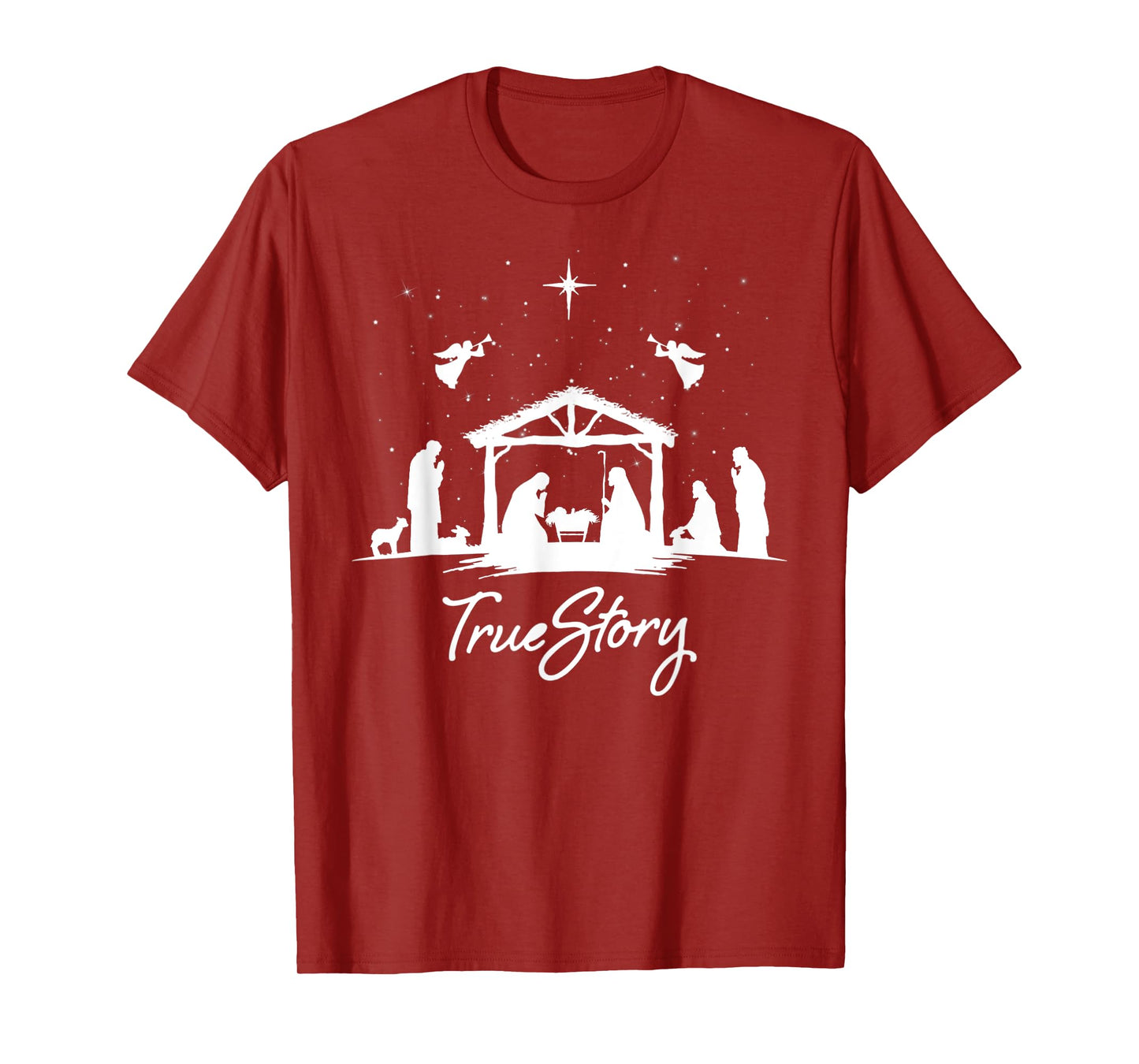 True Story Christmas Nativity Jesus Christian Men Women Kids T-Shirt