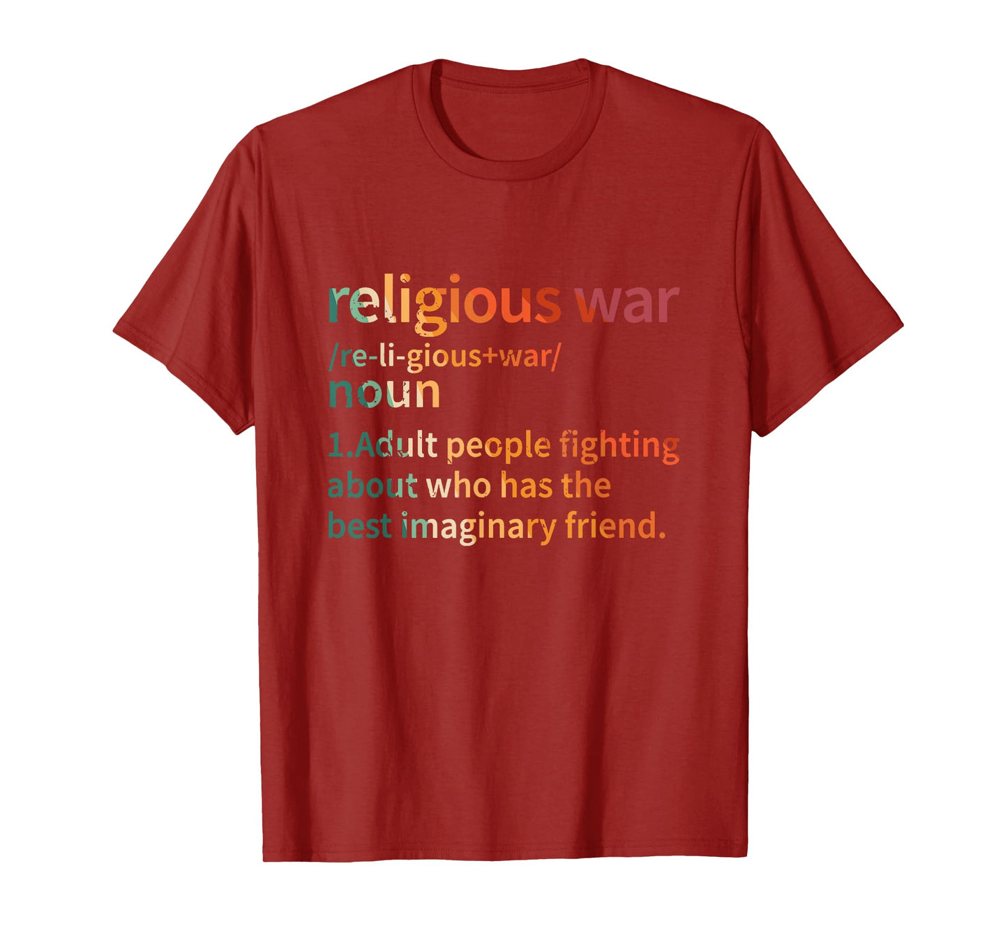 religious war dictionary sarcastic definition funny T-Shirt