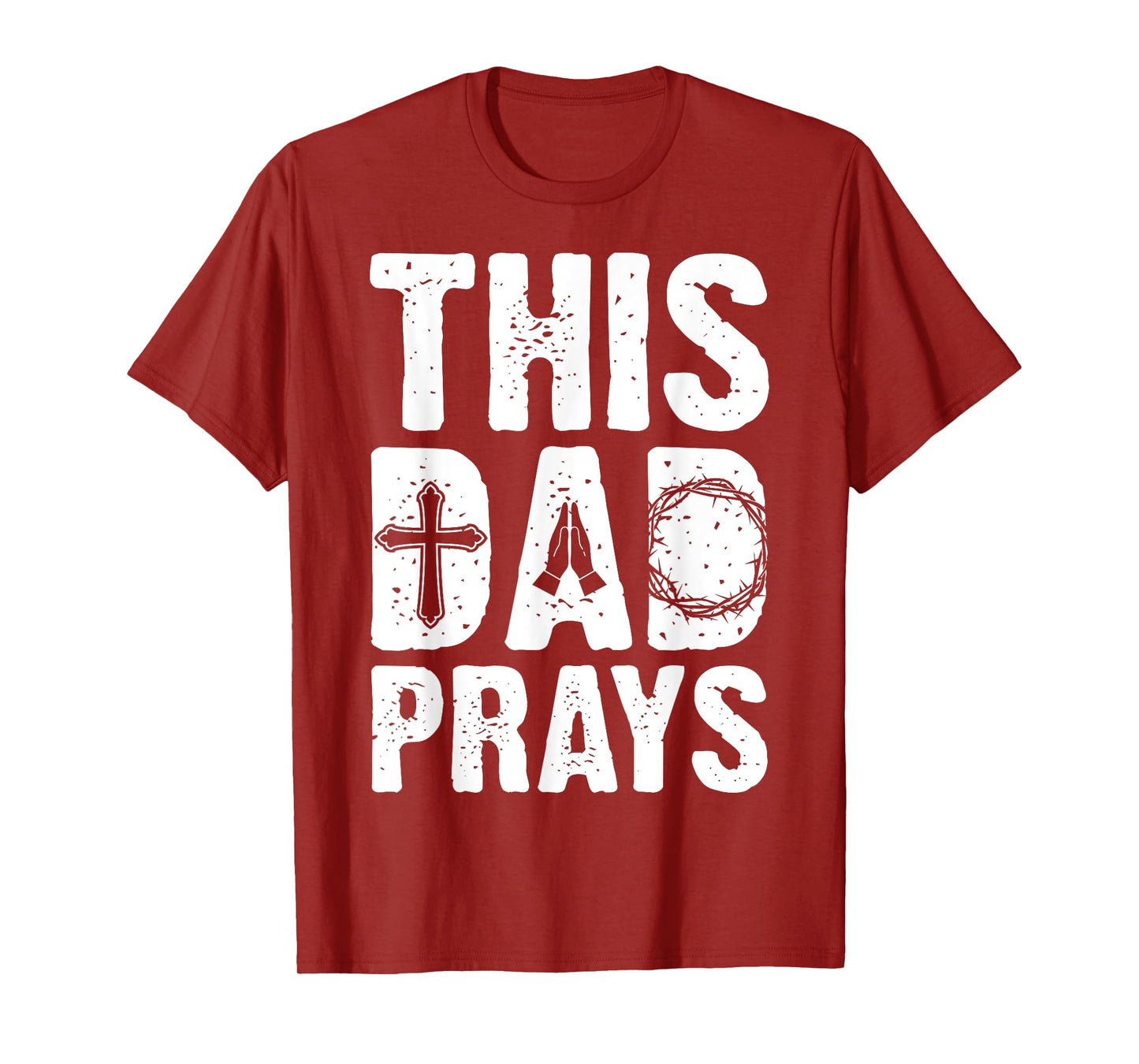 This Dad Pray Religious Vintage Father's Day Christian Daddy T-Shirt