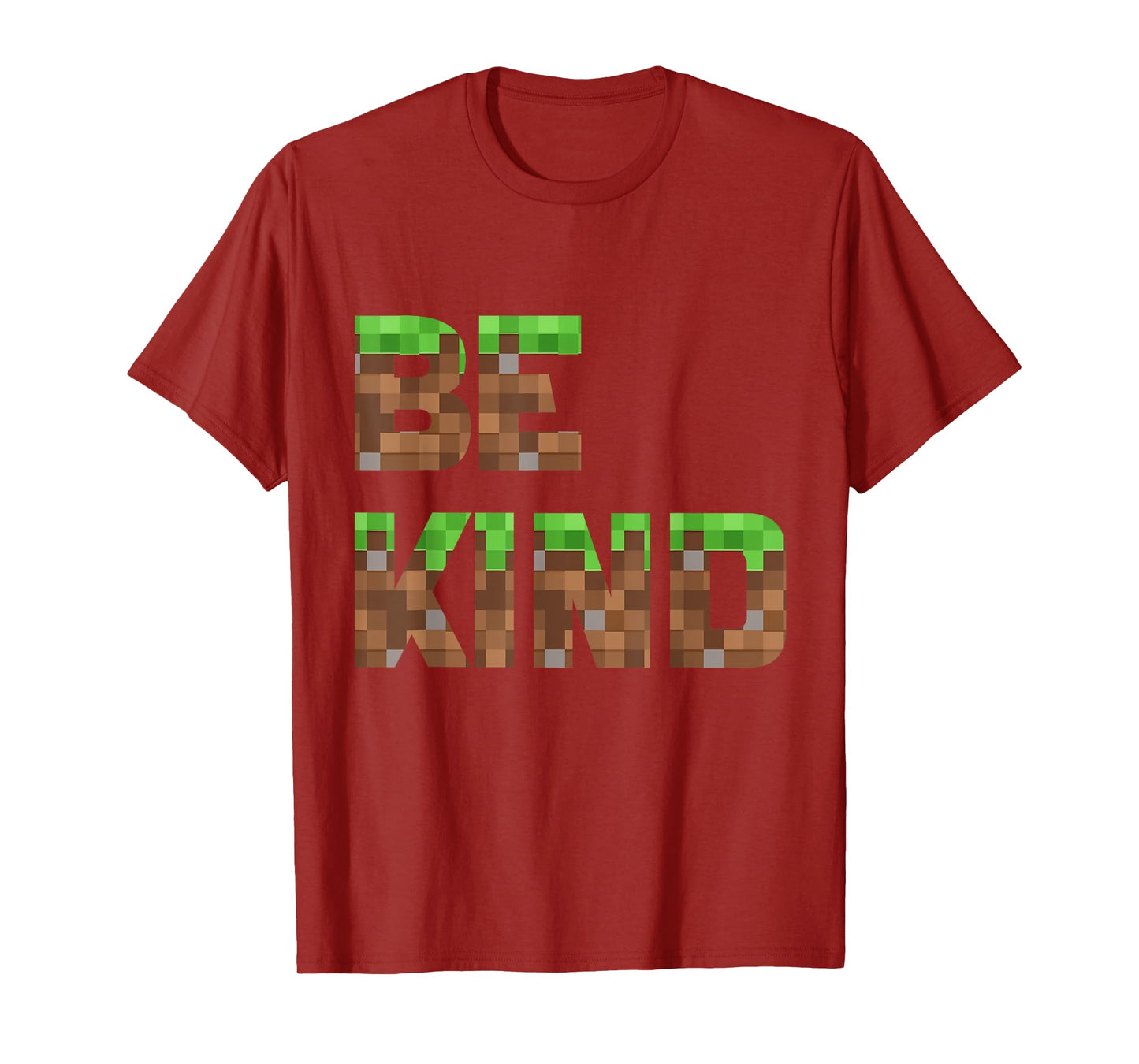 Be Kind Boys Teens Kids Pixel Video Game Kindness T-Shirt