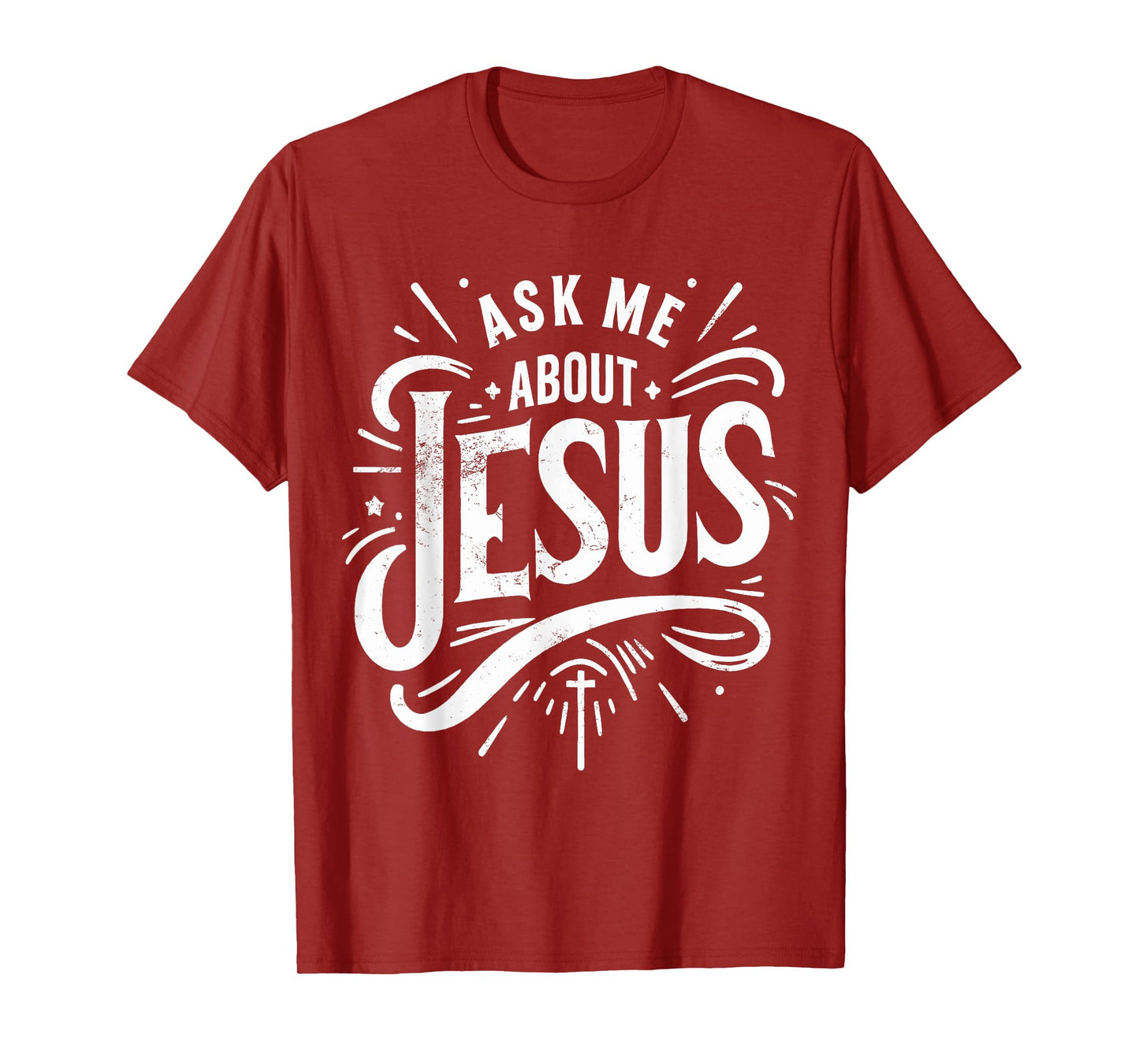 Ask Me About Jesus Vintage Faith of Christian God T-Shirt