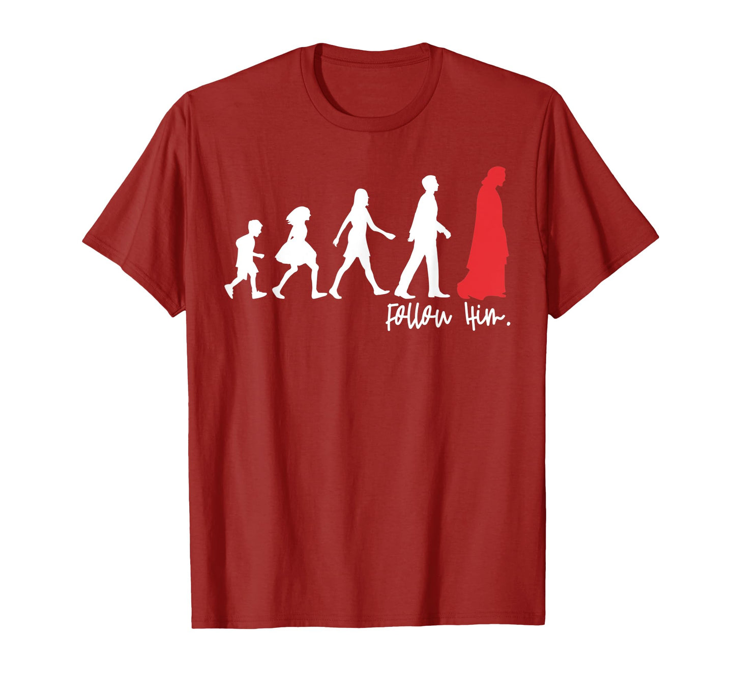 Follow Him Jesus Leading The People Christians Gift T-Shirt