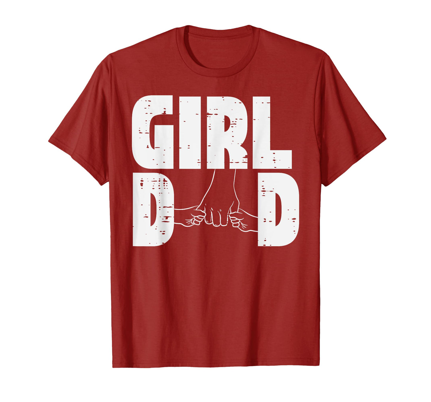 Fathers Day Girl Dad Hold Hands Cute Daddys Daughter Papa T-Shirt
