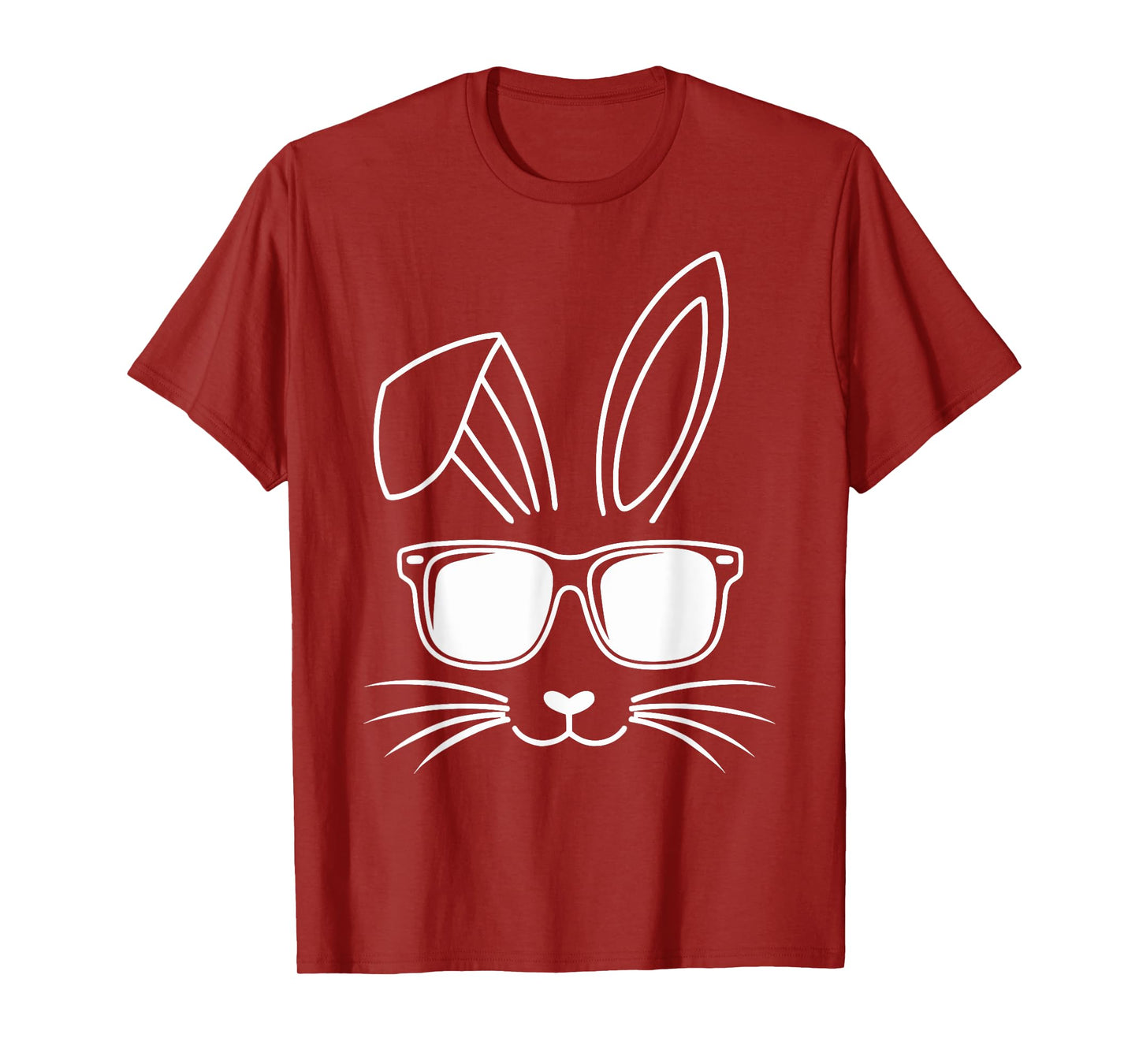 Cool easter bunny face with sunglasses T-Shirt