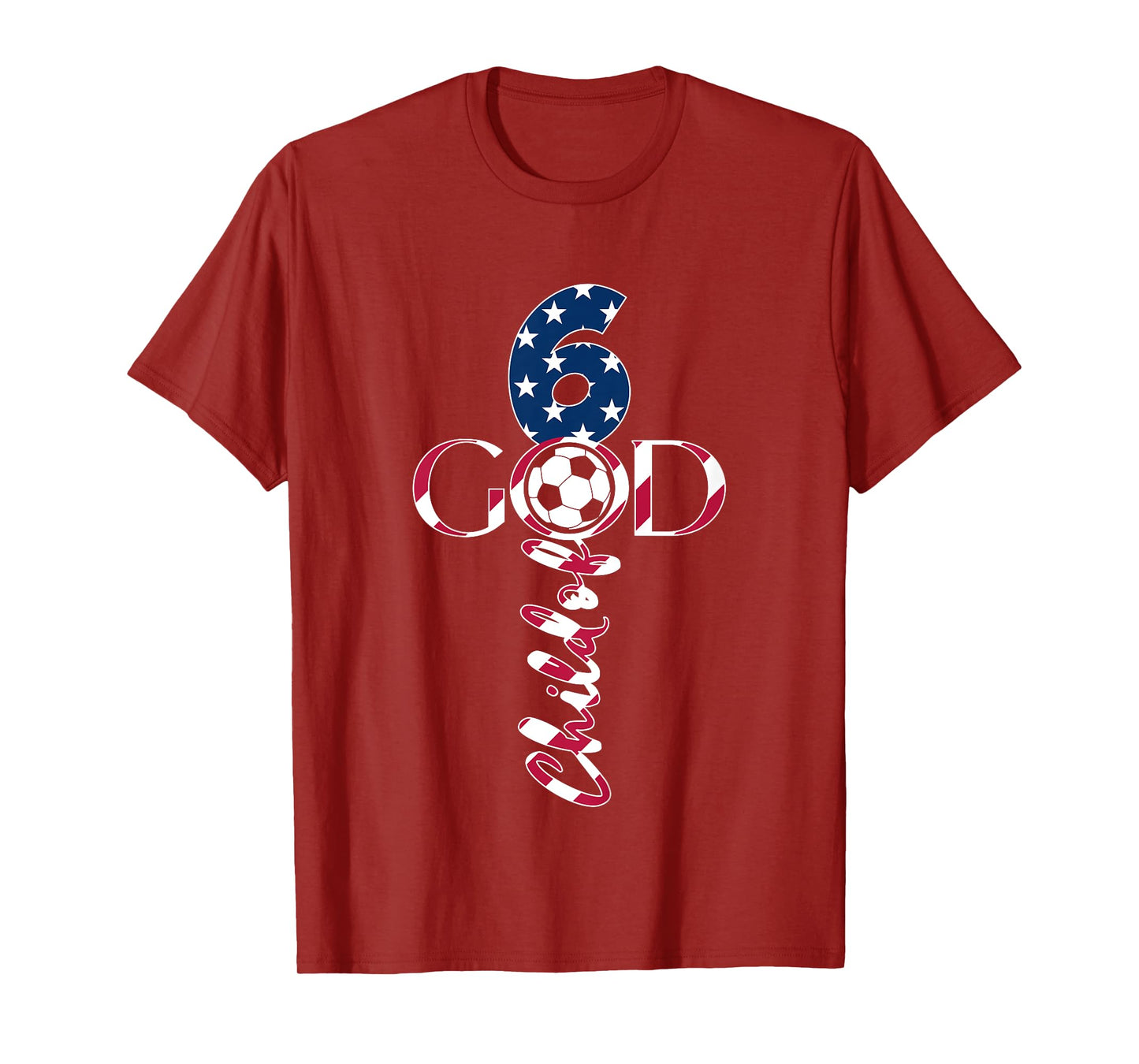 JESUS 6 YEARS CHILD OF GOD SOCCER 6TH BIRTHDAY T-Shirt