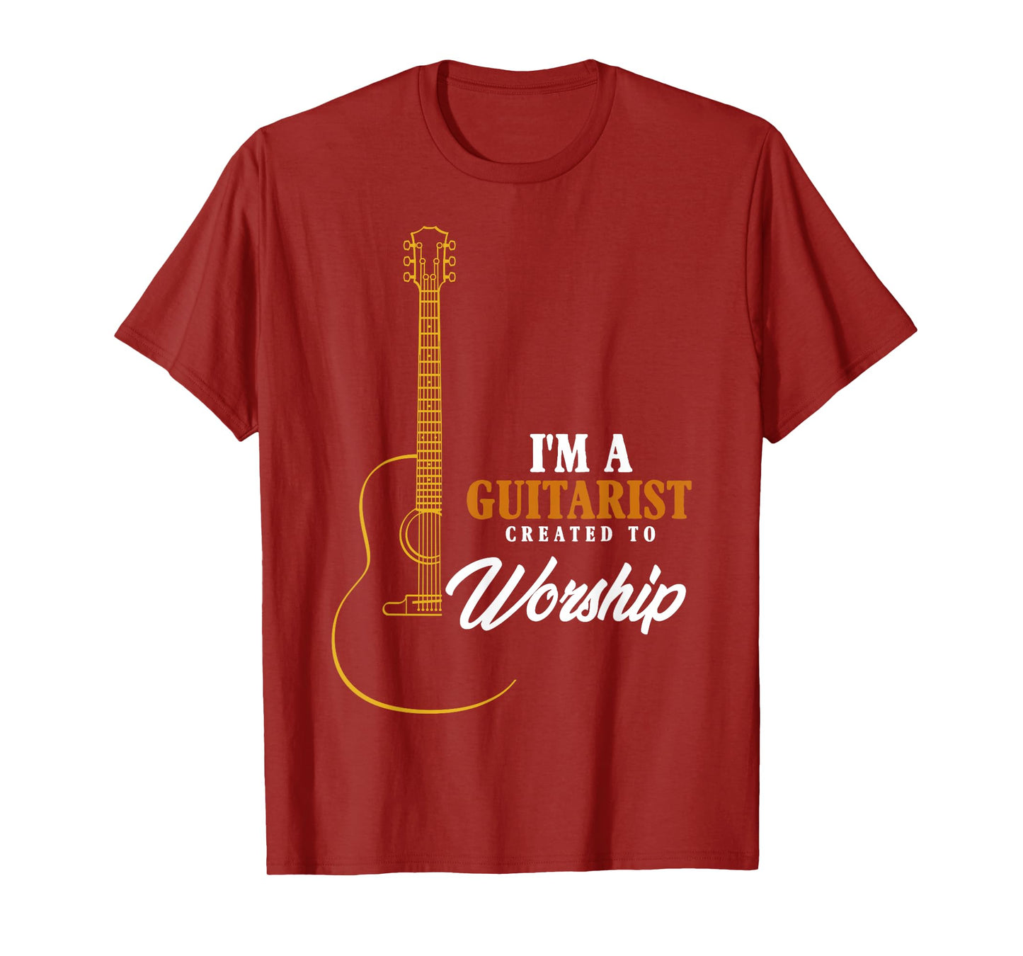 Christian Guitarist Shirt, Created To Worship Musician T-Shirt