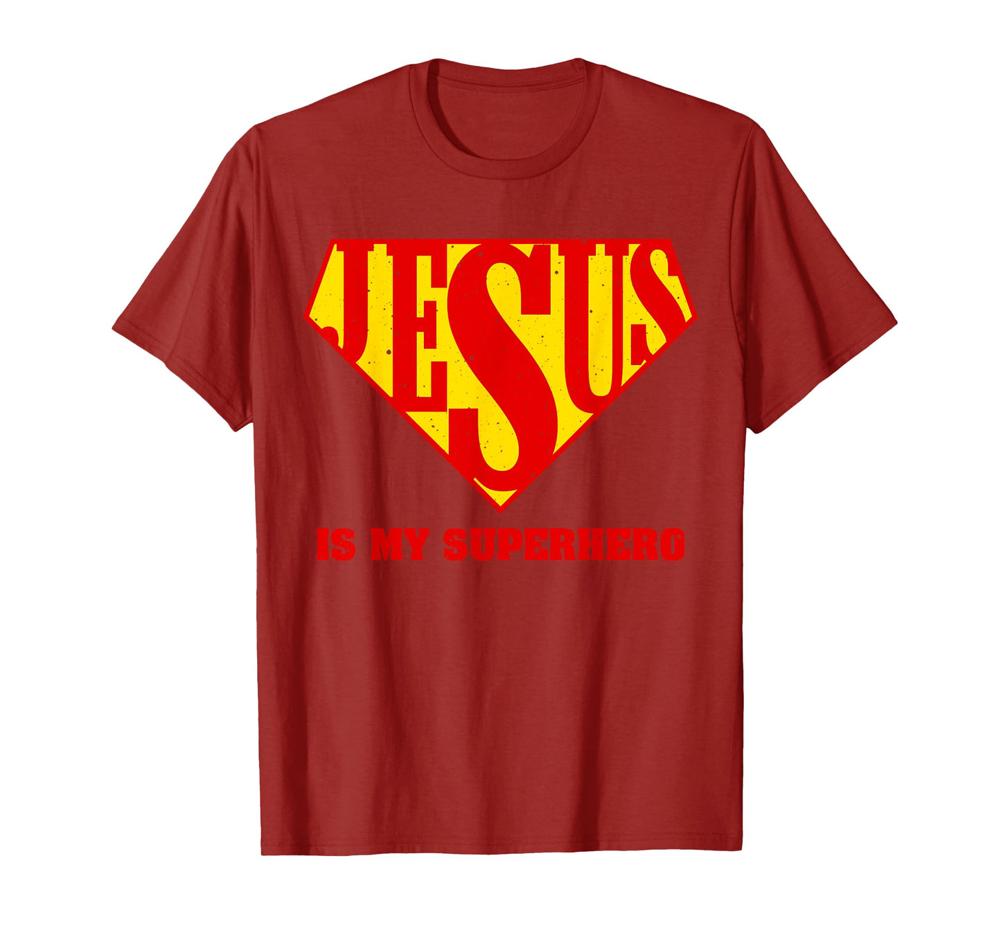Cute Jesus Design For Boys Men Women Jesus Superhero Faith T-Shirt