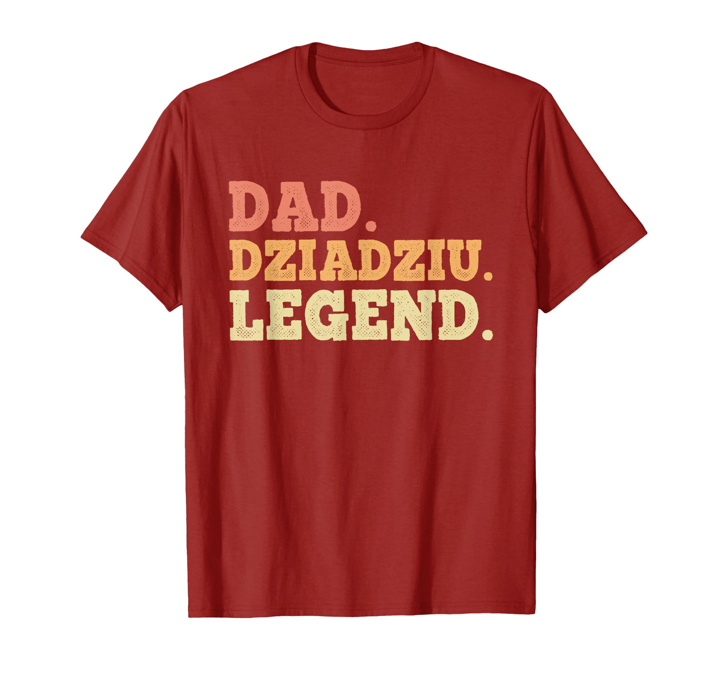 Dad Dziadziu Legend Retro Vintage Funny Legendary Grandpa T-Shirt