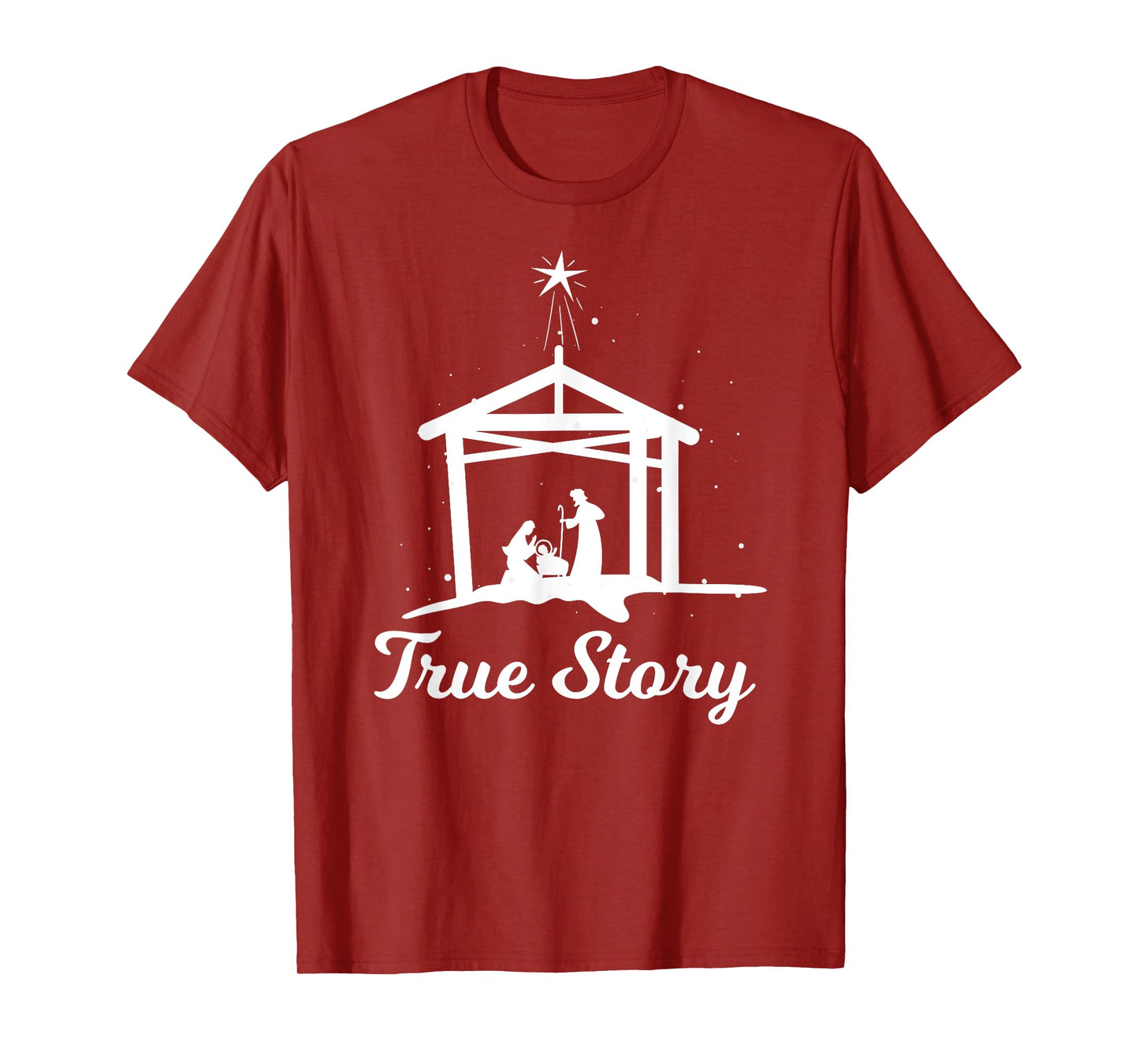 True Story - Christmas Advent Nativity Scene North Star T-Shirt