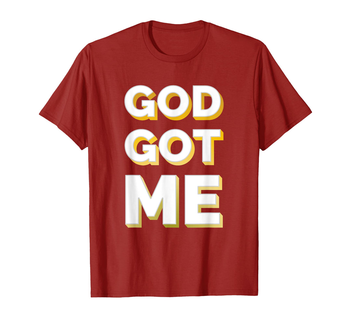 Christian Shirt Faith Shirt God Got Me Shirt Gold Tee T-Shirt