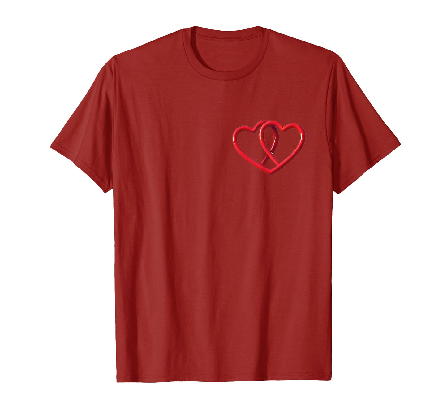 Double Hearts with Christian Fish T-Shirt