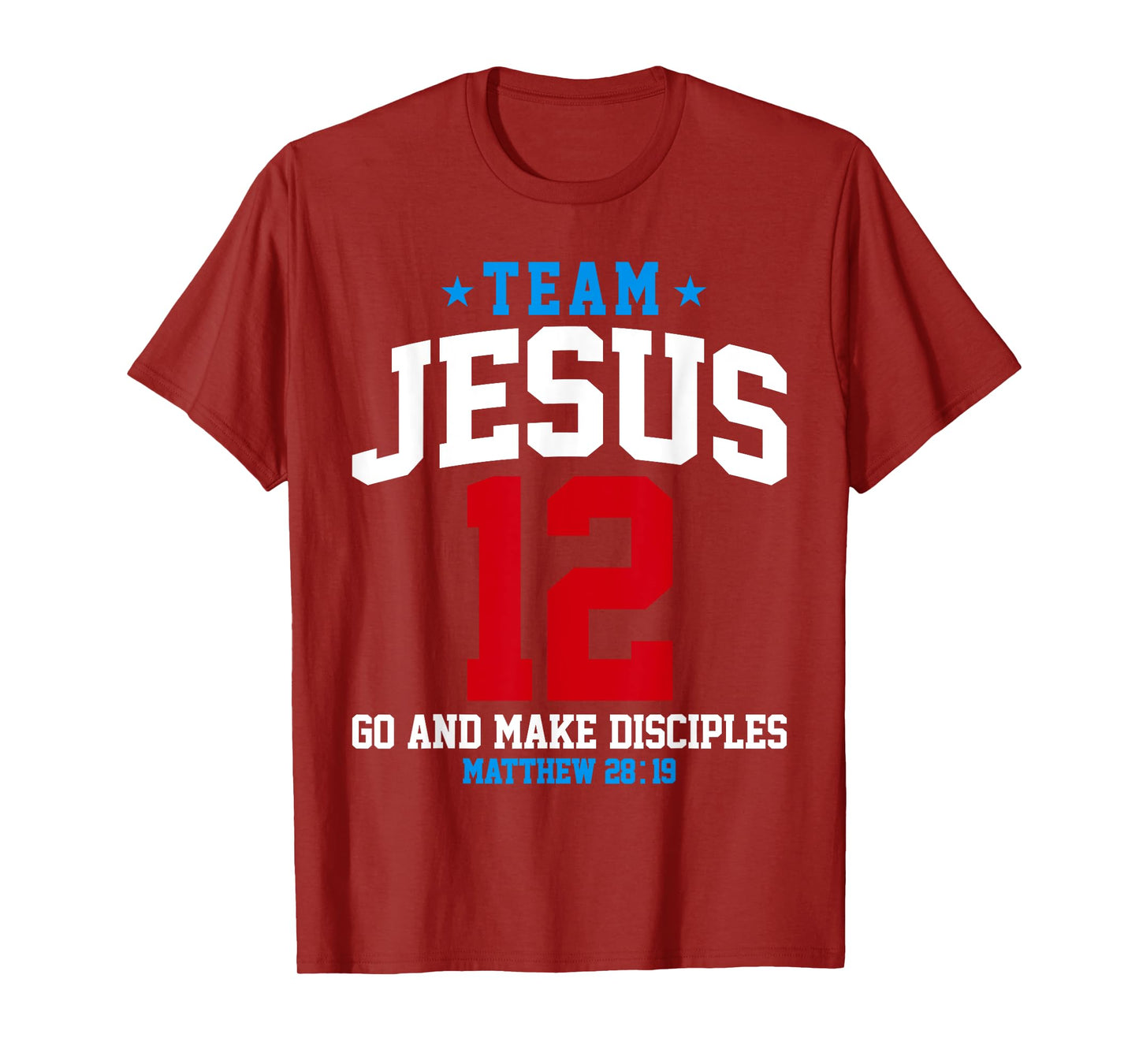 Jesus and Baseball Team Jesus Christian Matthew 28:19 Verse T-Shirt