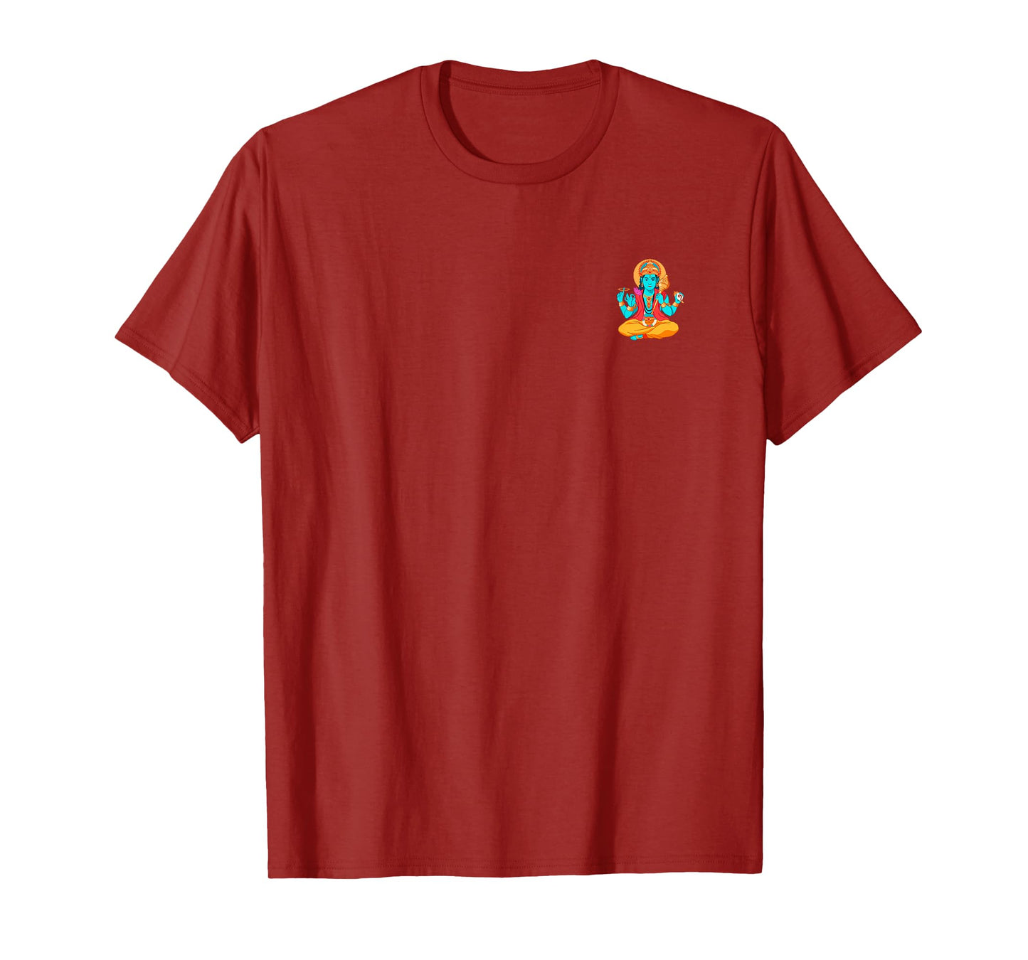 Vishnu - Hindu God (Deity Graphic) (Back Print) T-Shirt