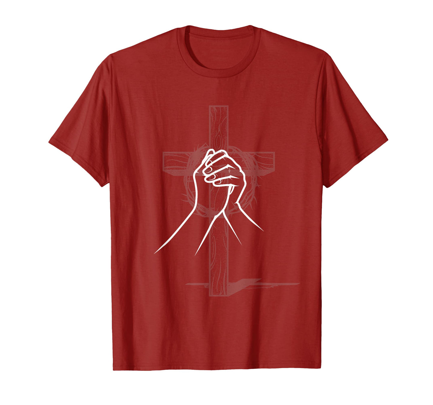 Cross Praying Hands Prayer Christian Gifts T-Shirt