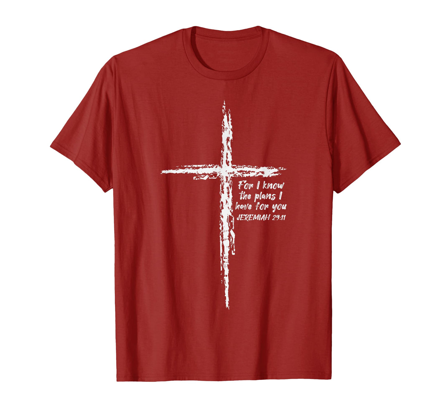 Cross I Know The Plans Verse Bible Jesus God Christian Gift T-Shirt