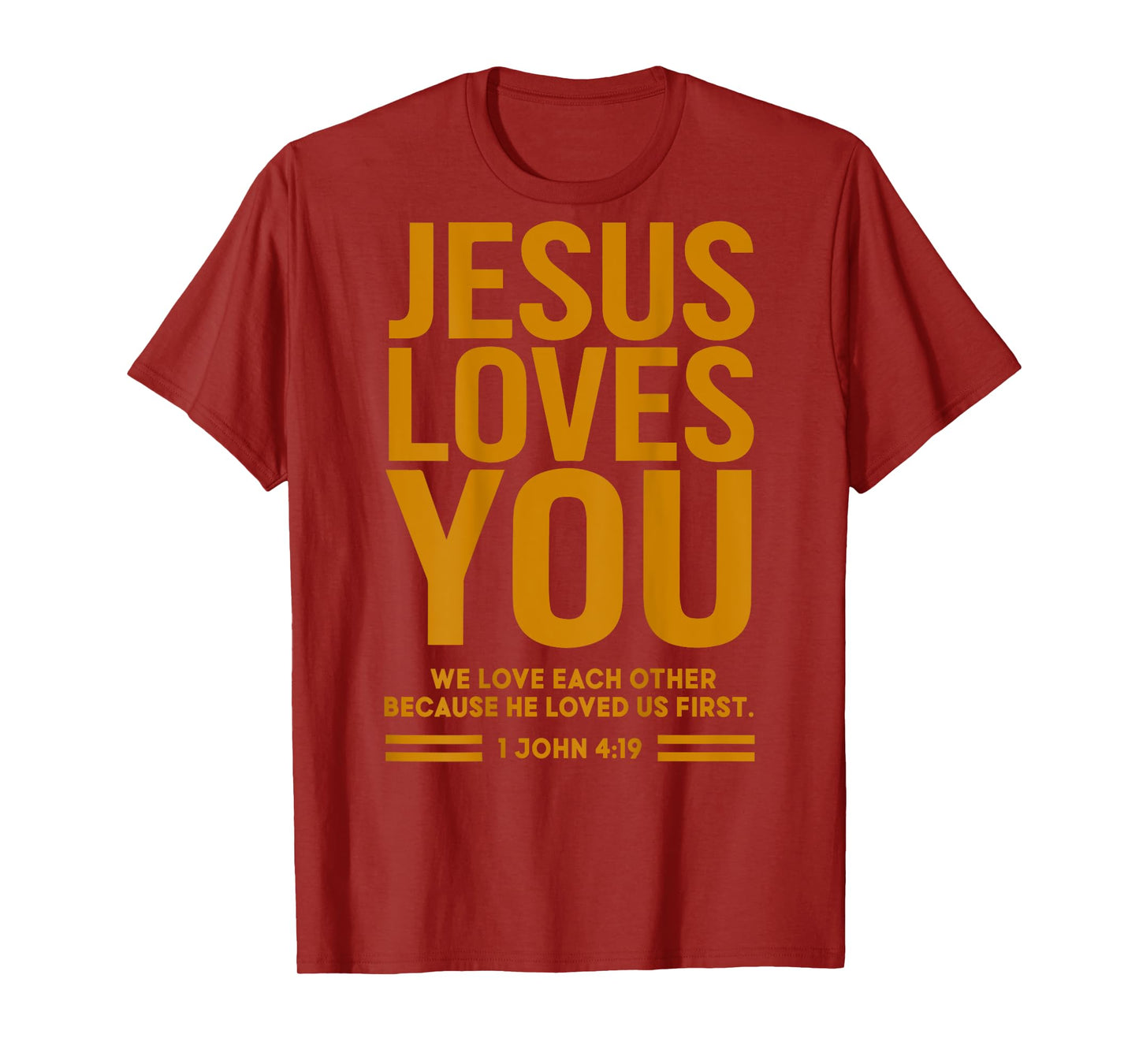 Toddler Jesus Loves You White Christian God Son Sister Girl T-Shirt