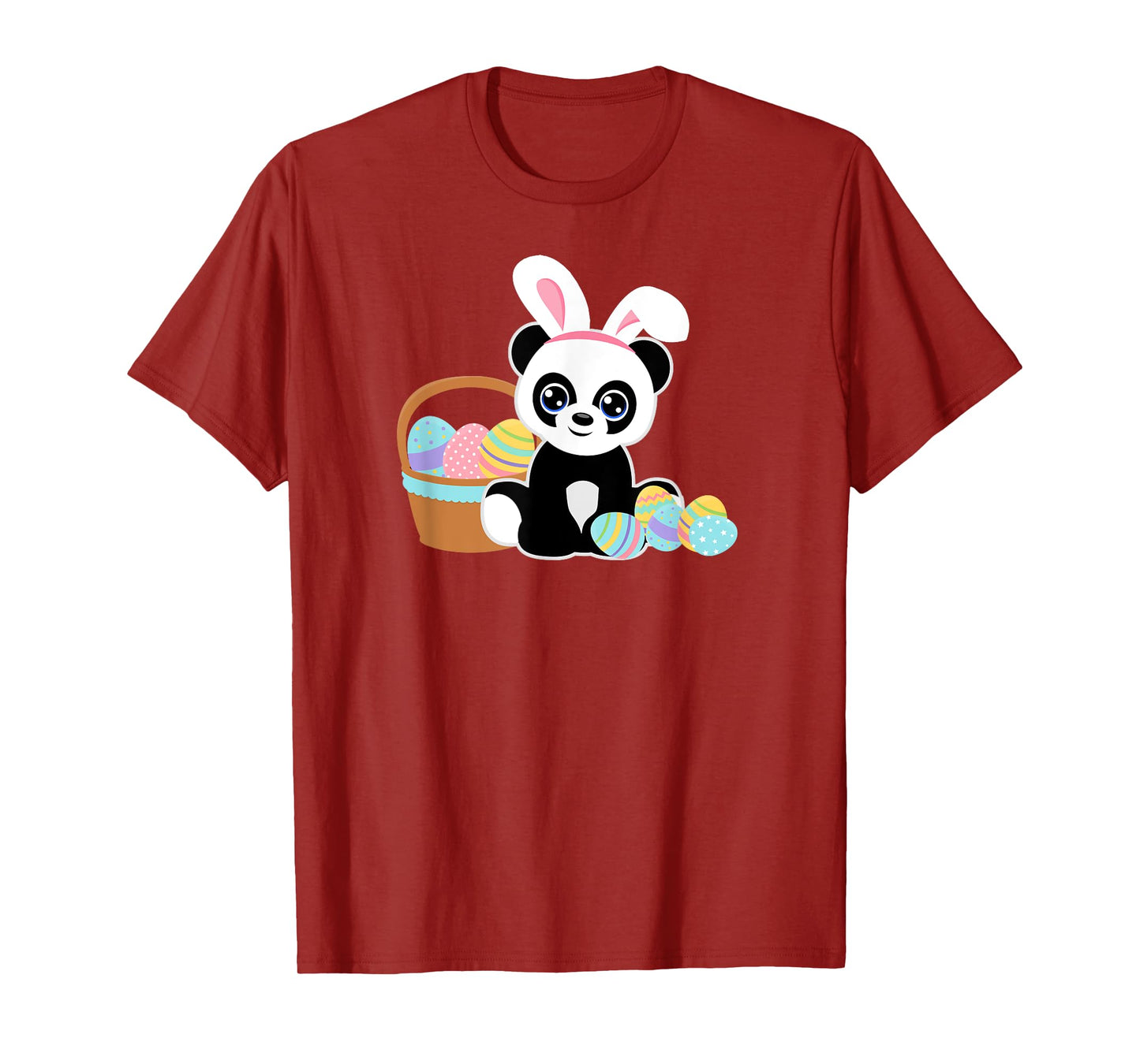 Easter Bunny Ears Panda Lover Cute Easter Eggs Funny Graphic T-Shirt