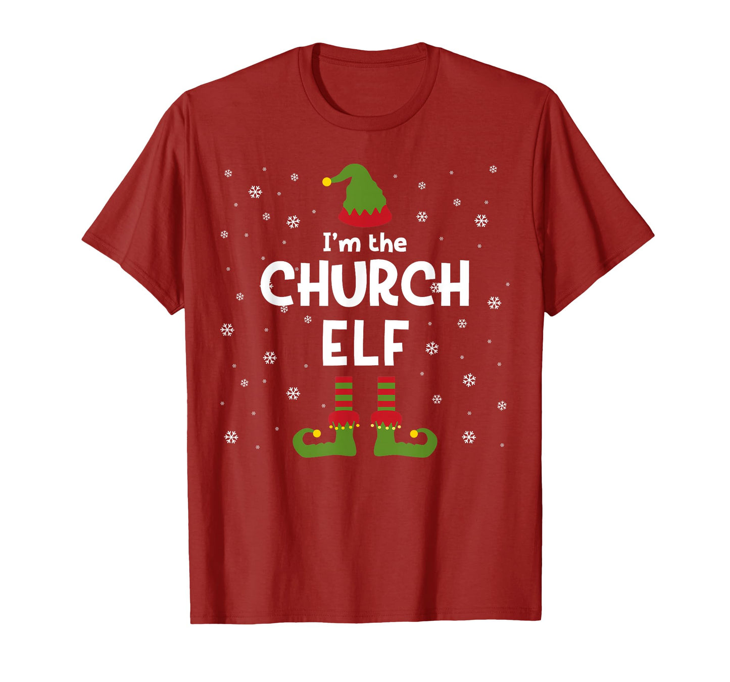 I'm The Church Elf Christian Pastor or Priest Christmas T-Shirt
