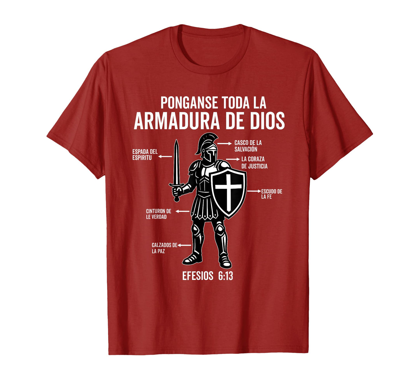 Camiseta cristiana en espanol Versiculo Spanish Christians T-Shirt