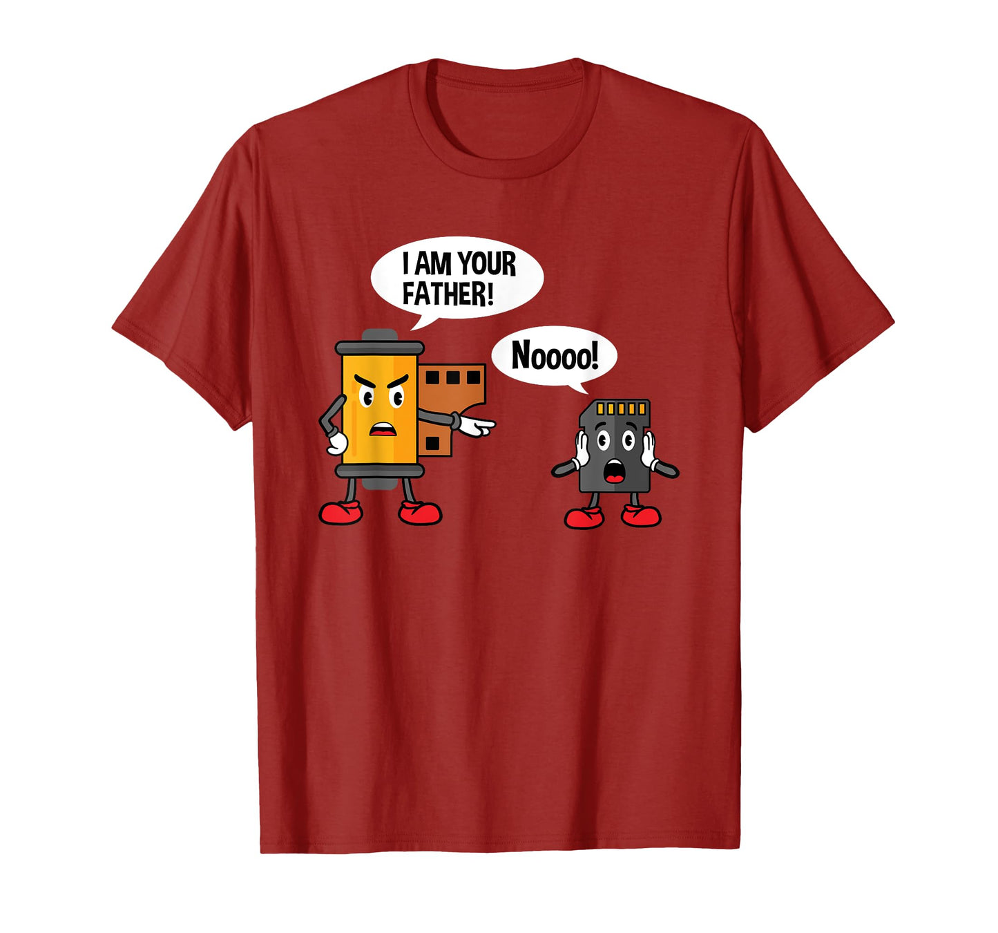 Analog Film Roll & SD Card - Funny Photographer Camera T-Shirt