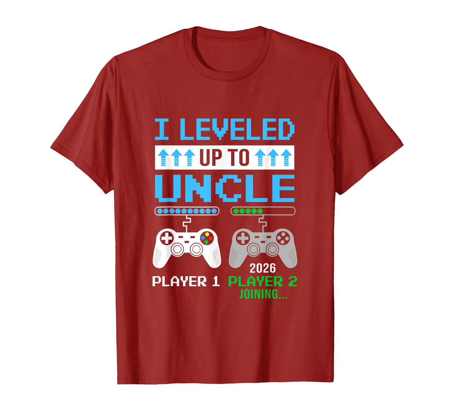 Leveled Up To Uncle 2026 Funny Video Game Soon To Be Uncle T-Shirt