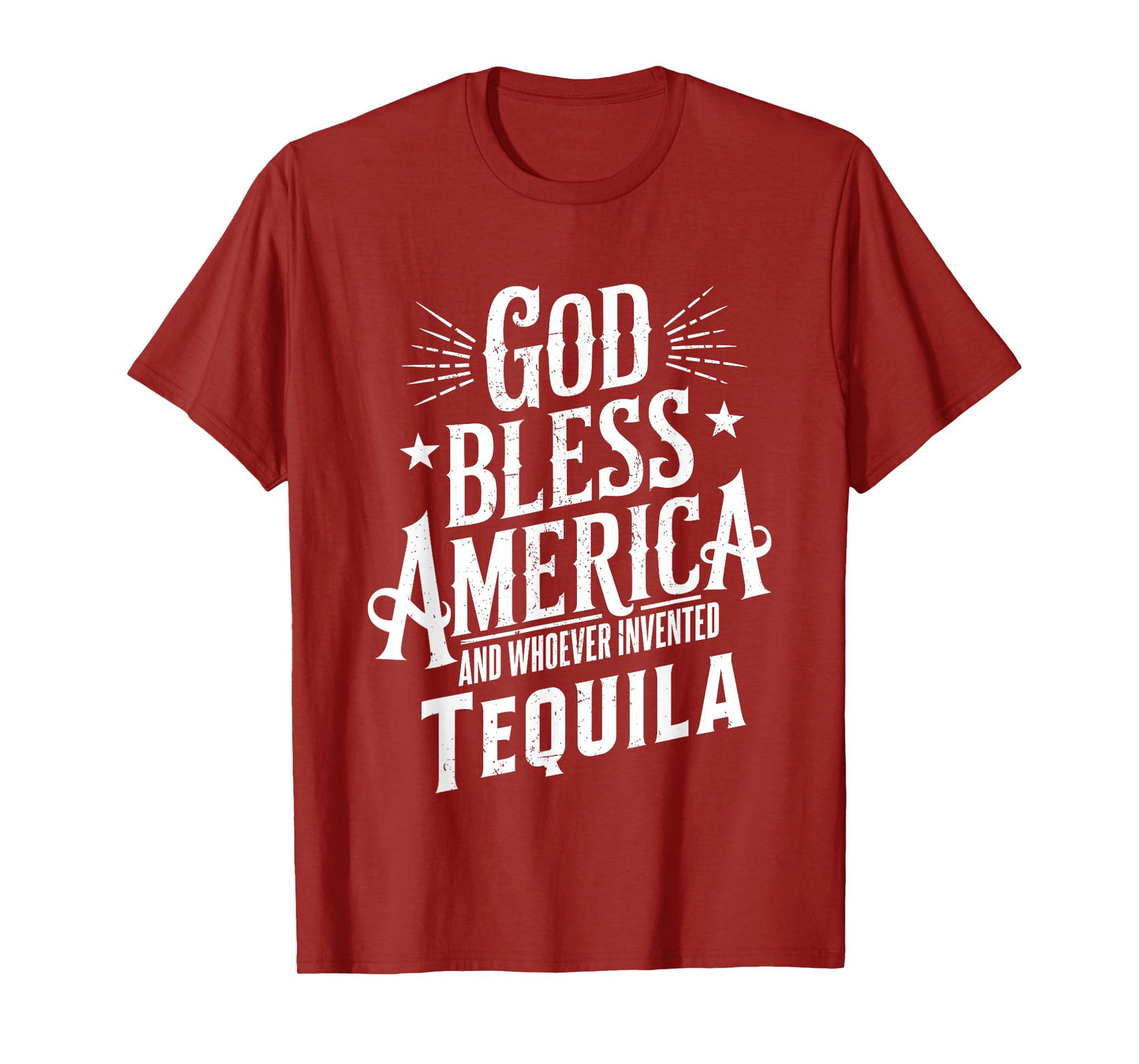 God Bless America And Tequila Funny Drinking Meme Quotes T-Shirt