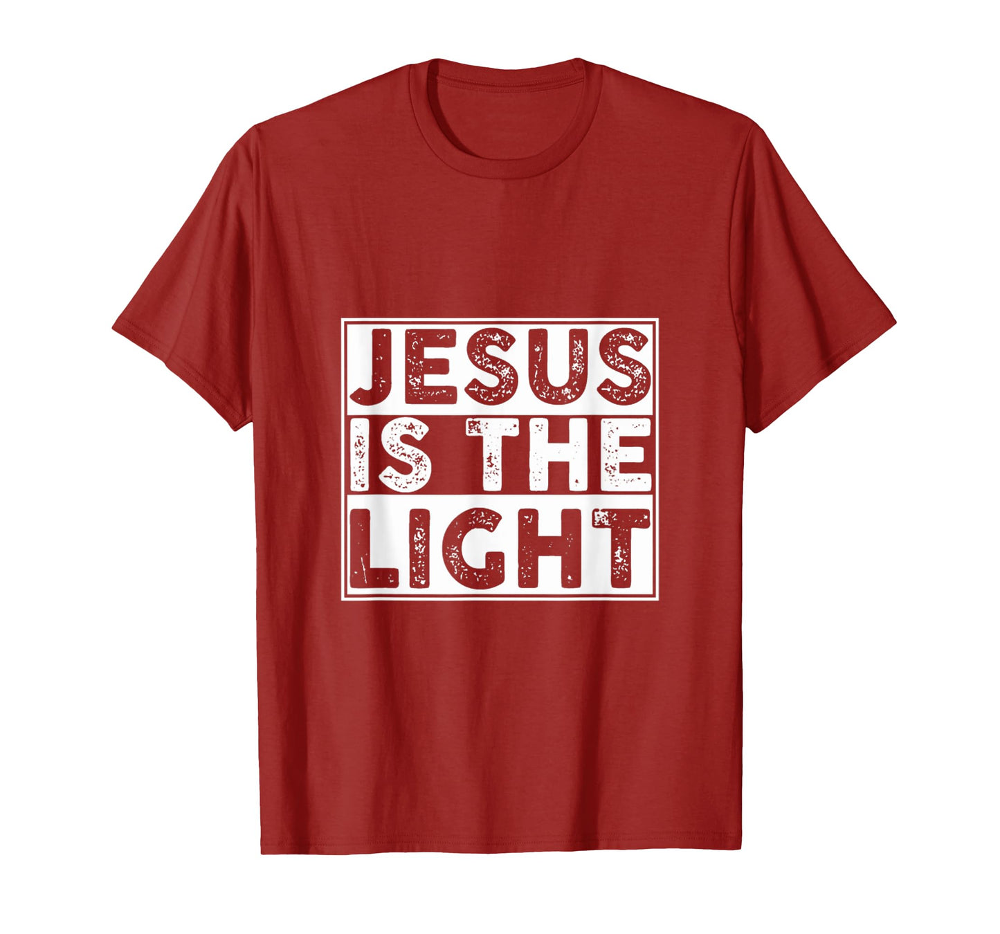 Jesus is The Light Scripture Religious Christian T-Shirt