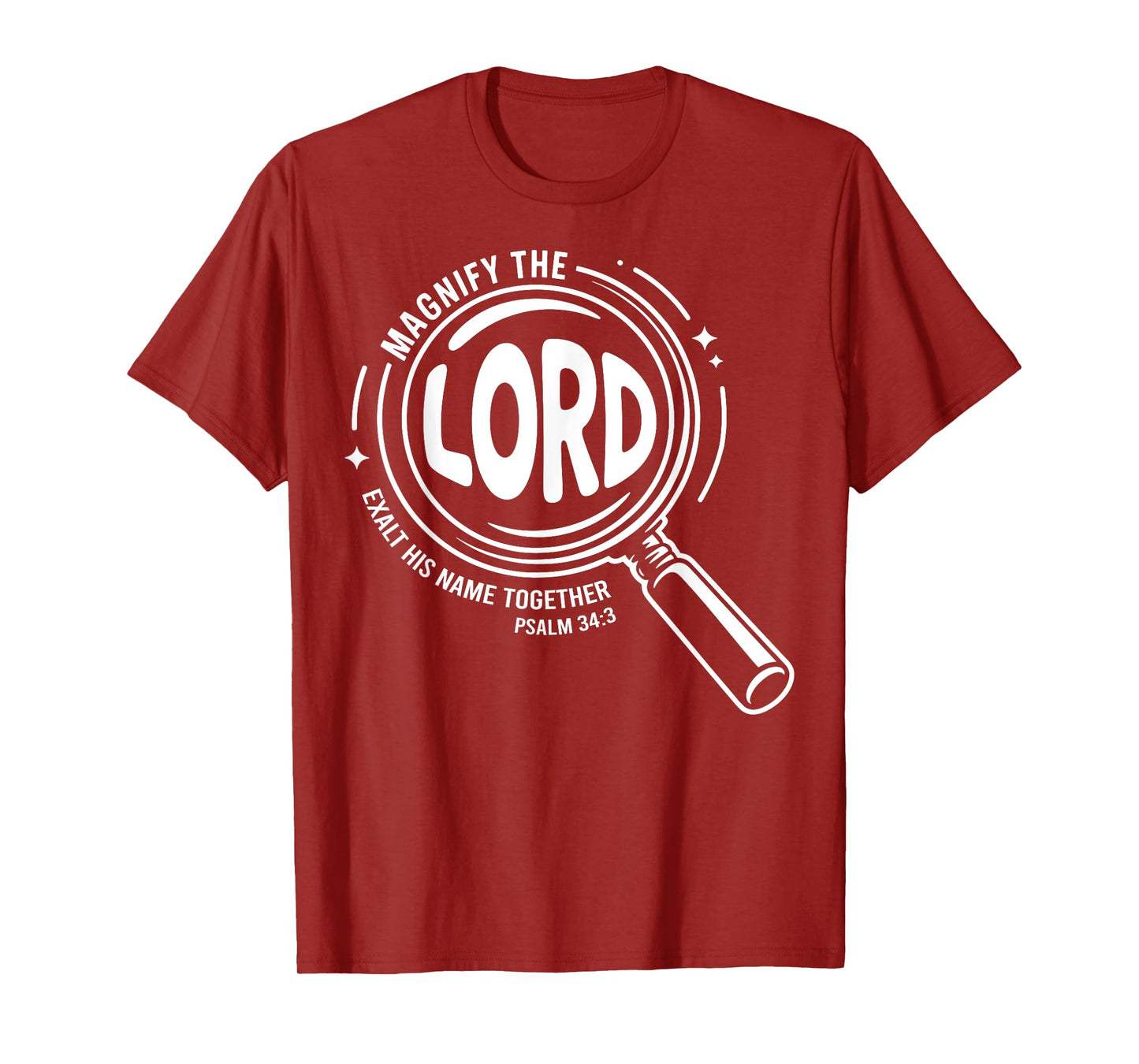 Magnify The Lord Exalt Him Together Psalm 34:3 VBS 2025 T-Shirt