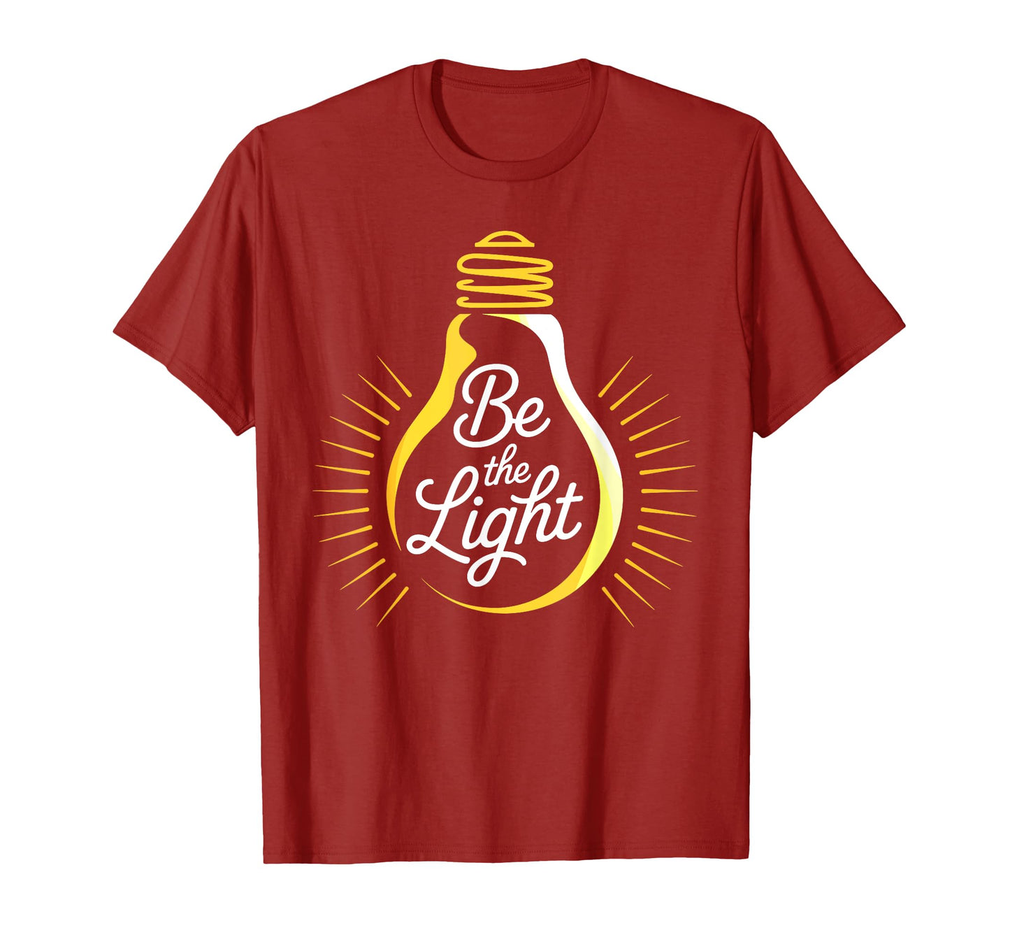 Be Light Bulb Bible Verses Christian Believer Men Women Kids T-Shirt