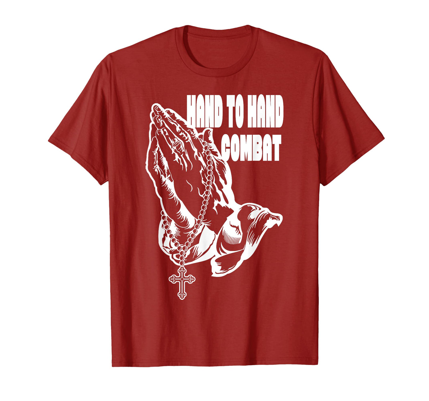 Hand to Hand Combat Praying hands Jesus Christian t-shirt T-Shirt