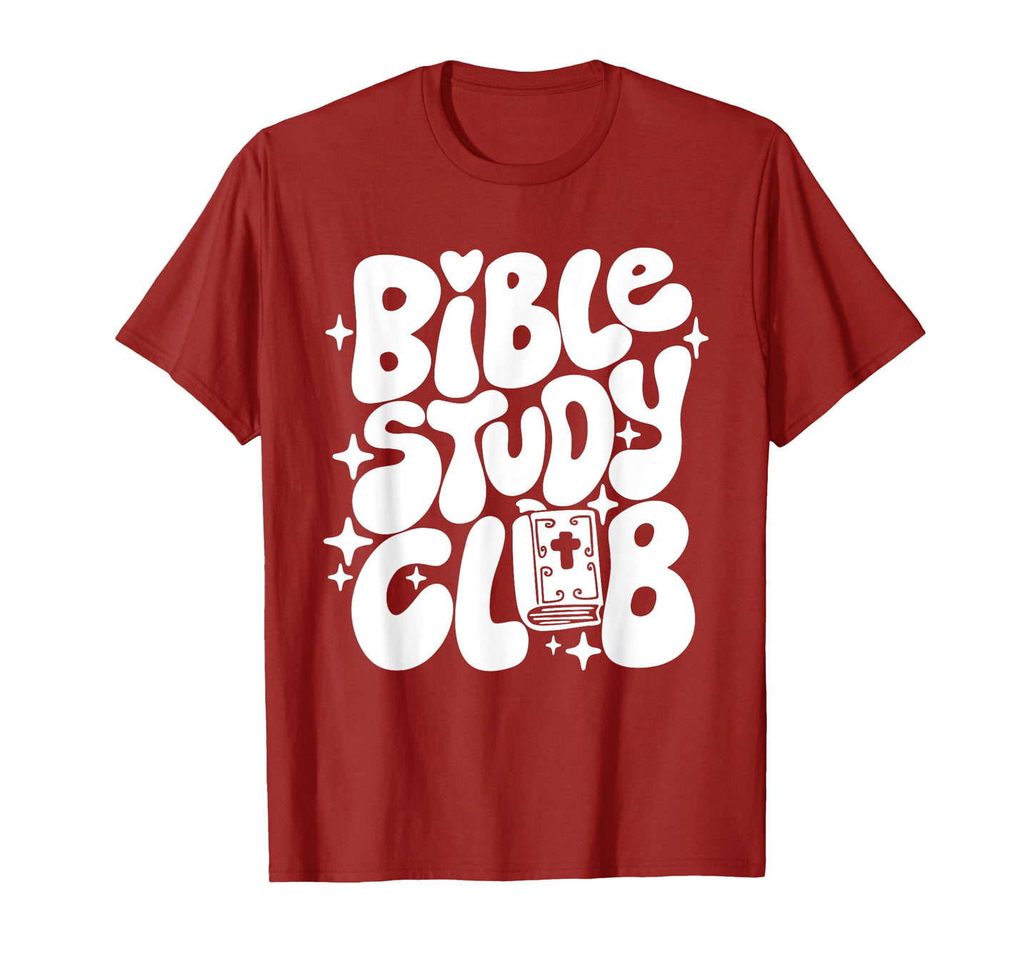 Bible Study Club Groovy Religious Christian Hippie T-Shirt